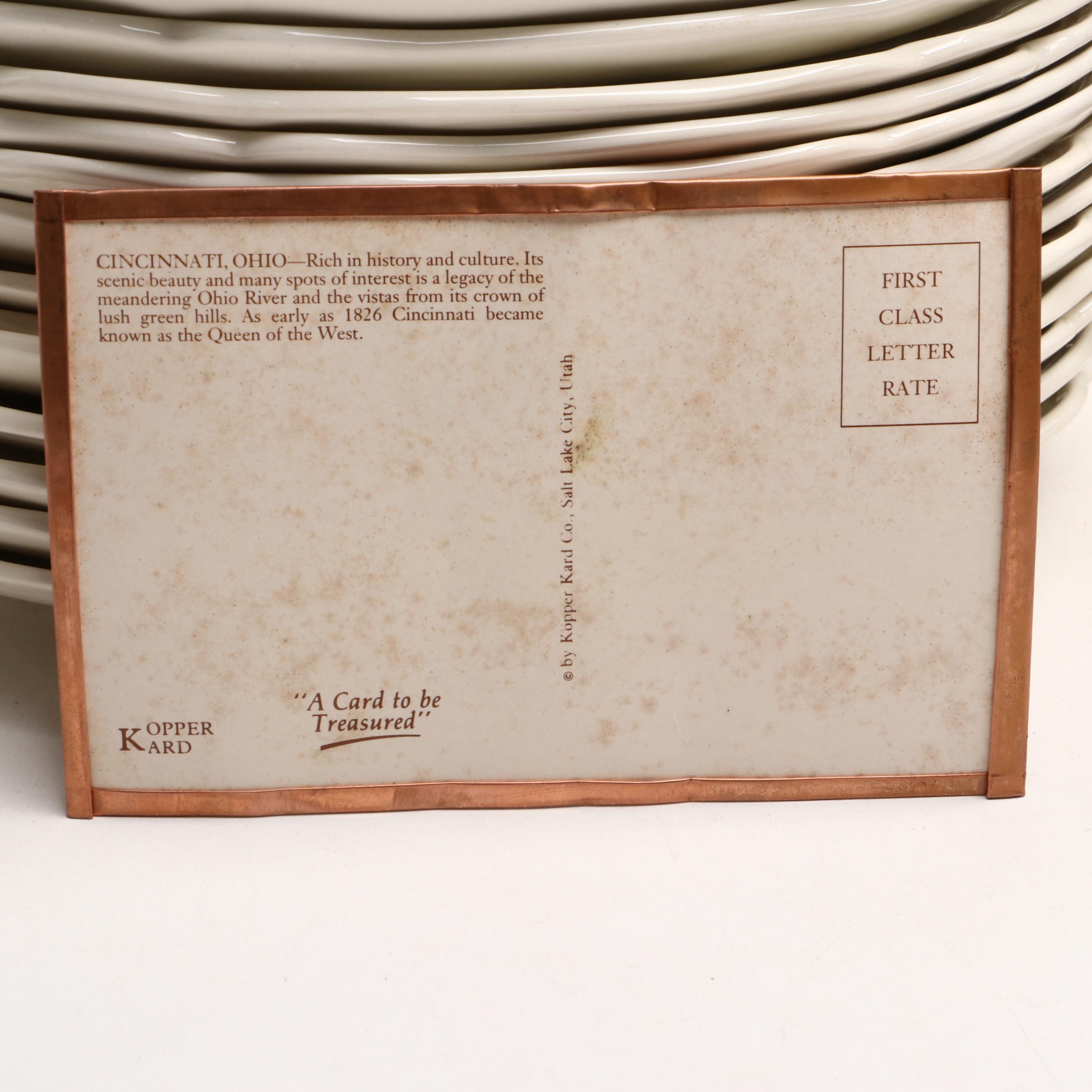 Wedgwood Caroline Williams Plates with Other Views of Cincinnati Decor