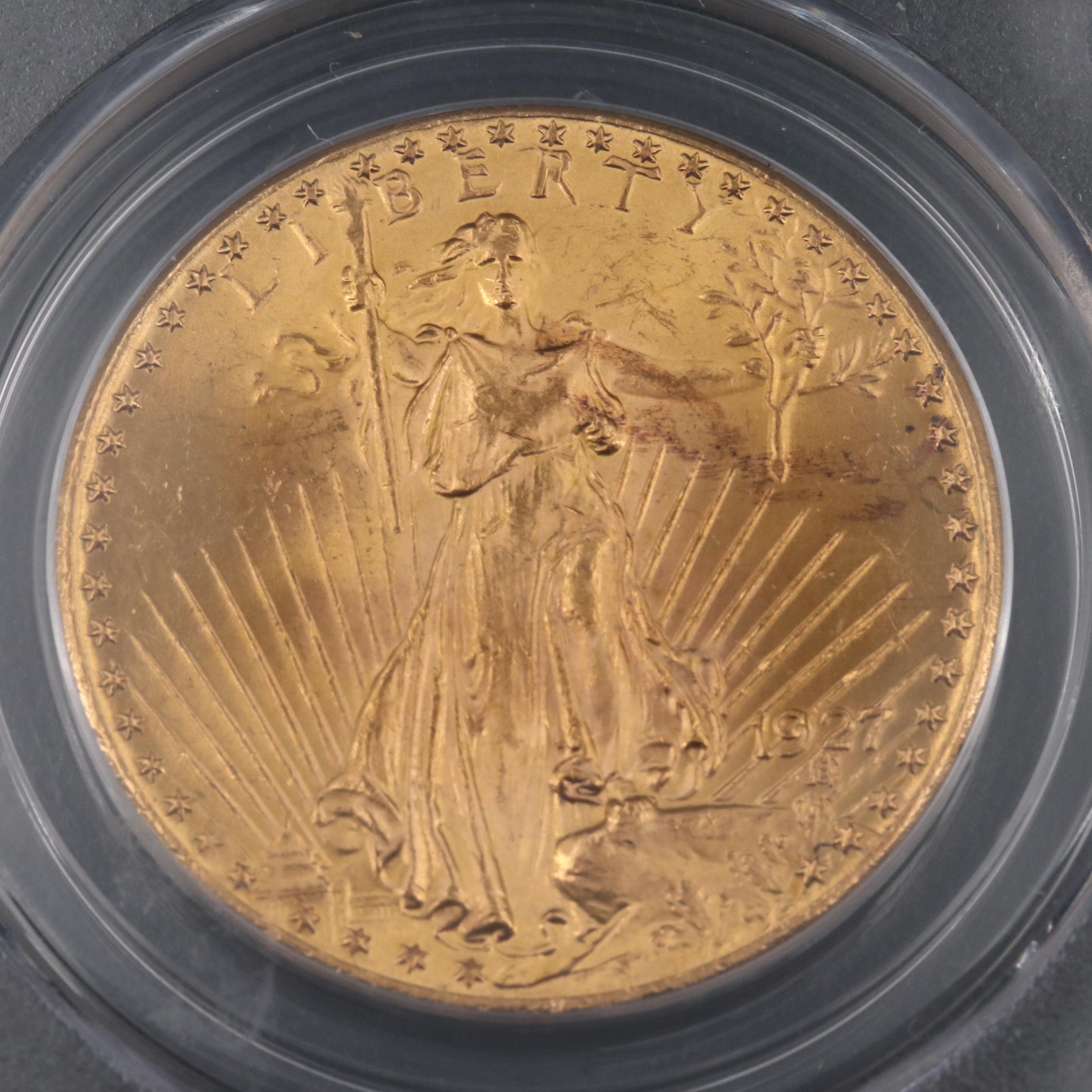 PCGS MS61 1927 Saint-Gaudens $20 Gold Coin