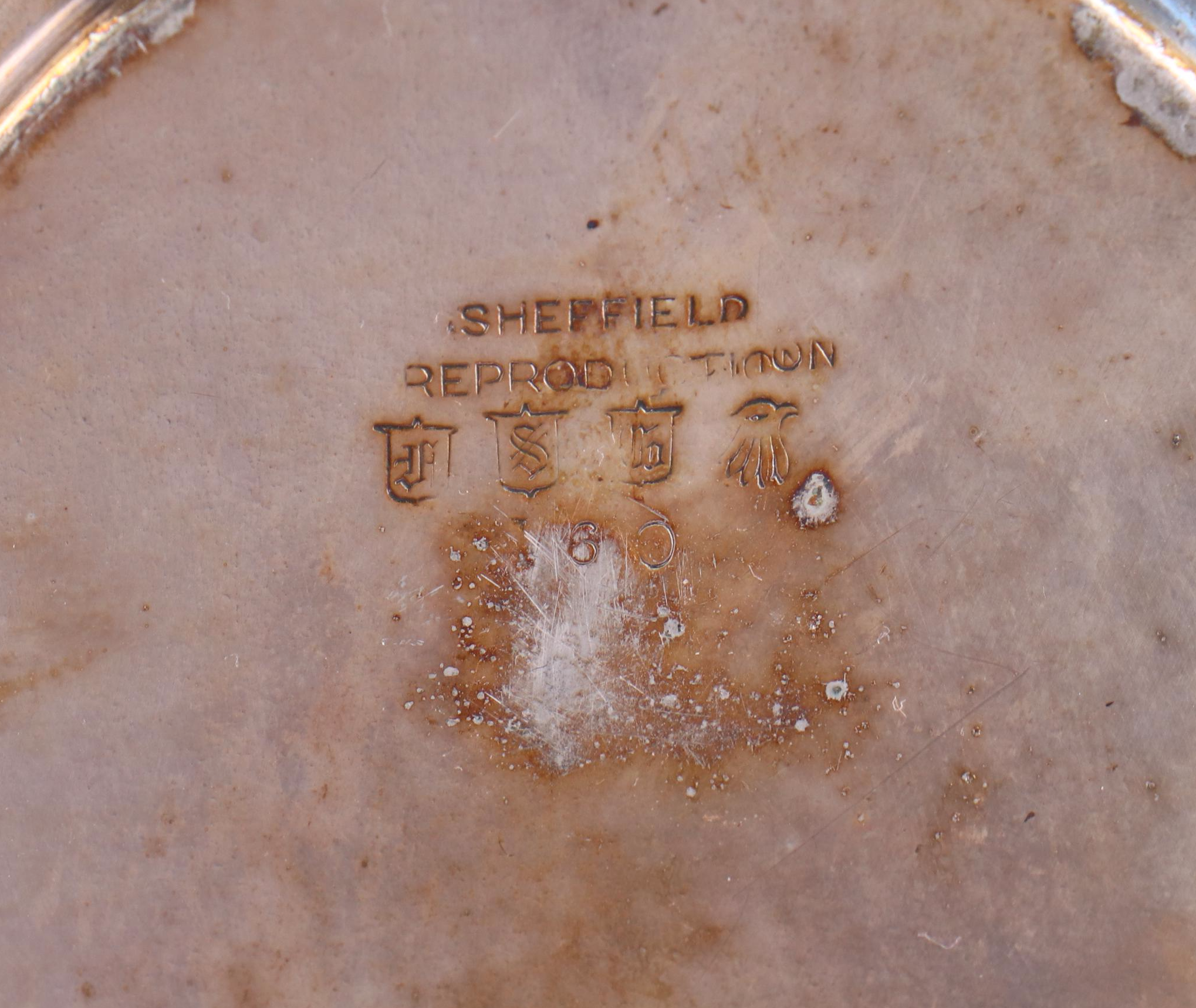 Forbes Silver Co. Reproduction Silver Plate Pierced Tray with Other Silver Plate