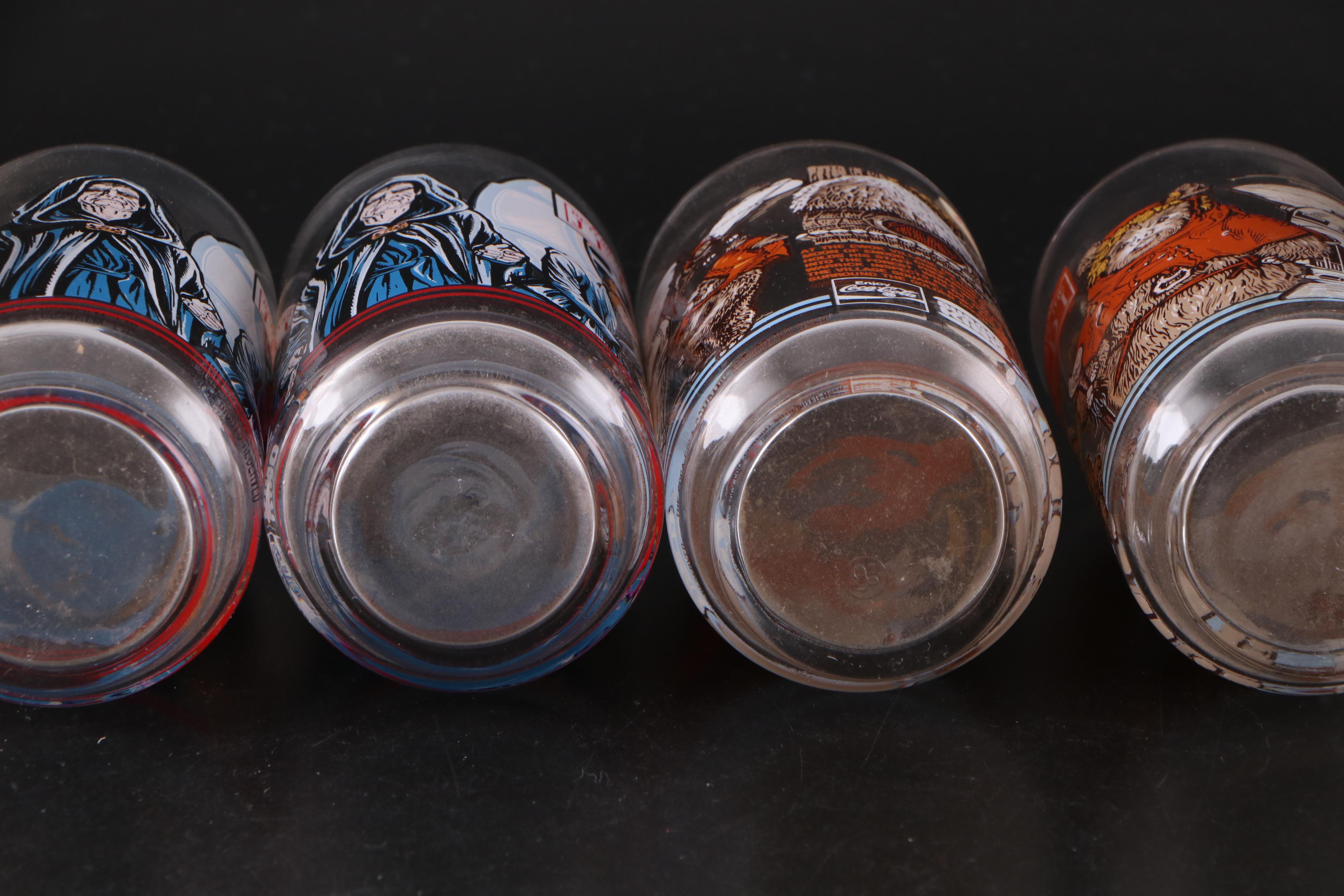 Libbey Star Wars Theme Glass Tumblers with Star Wars Metal Pinbacks and More