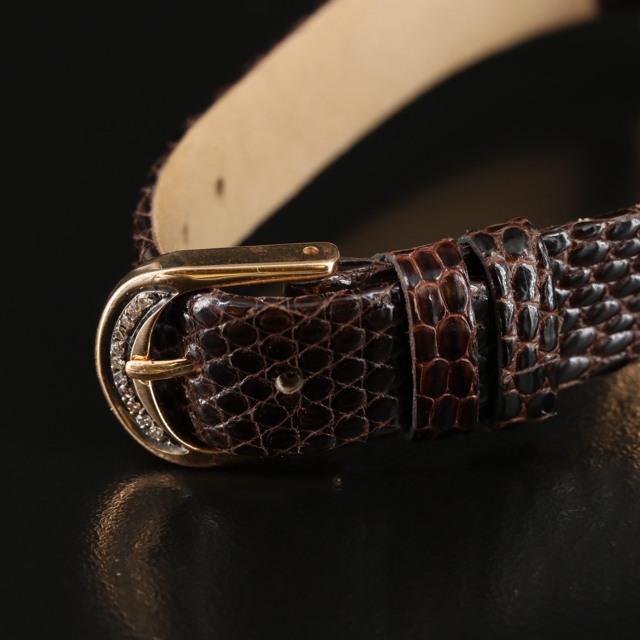 Le Vian 18K Mother-of-Pearl, 1.03 CTW Lab Grown Fancy Diamond Watch