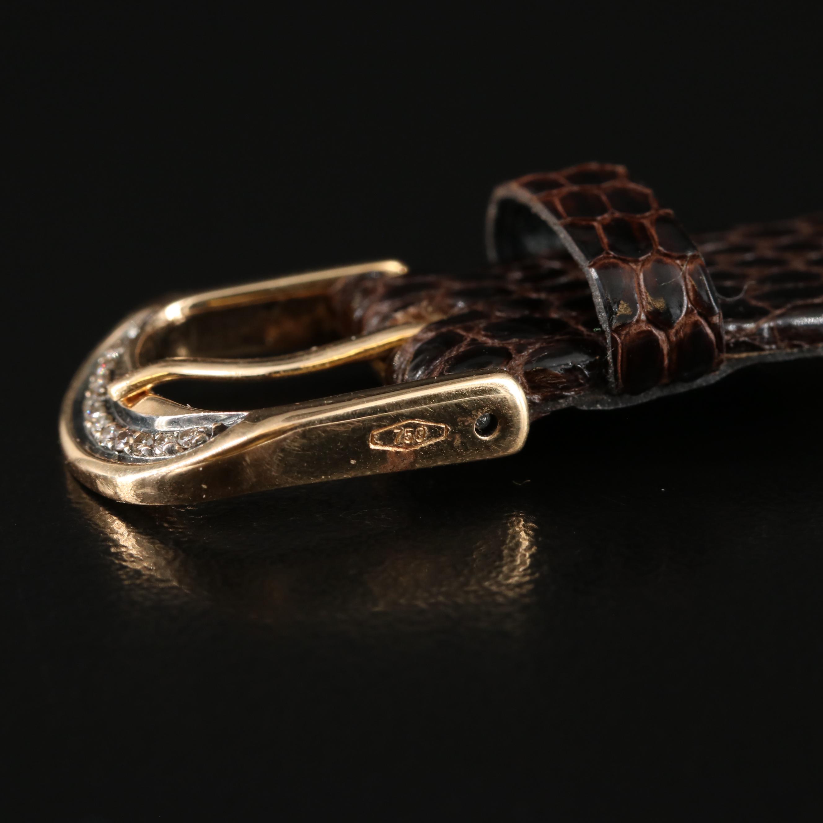 Le Vian 18K Mother-of-Pearl, 1.03 CTW Lab Grown Fancy Diamond Watch