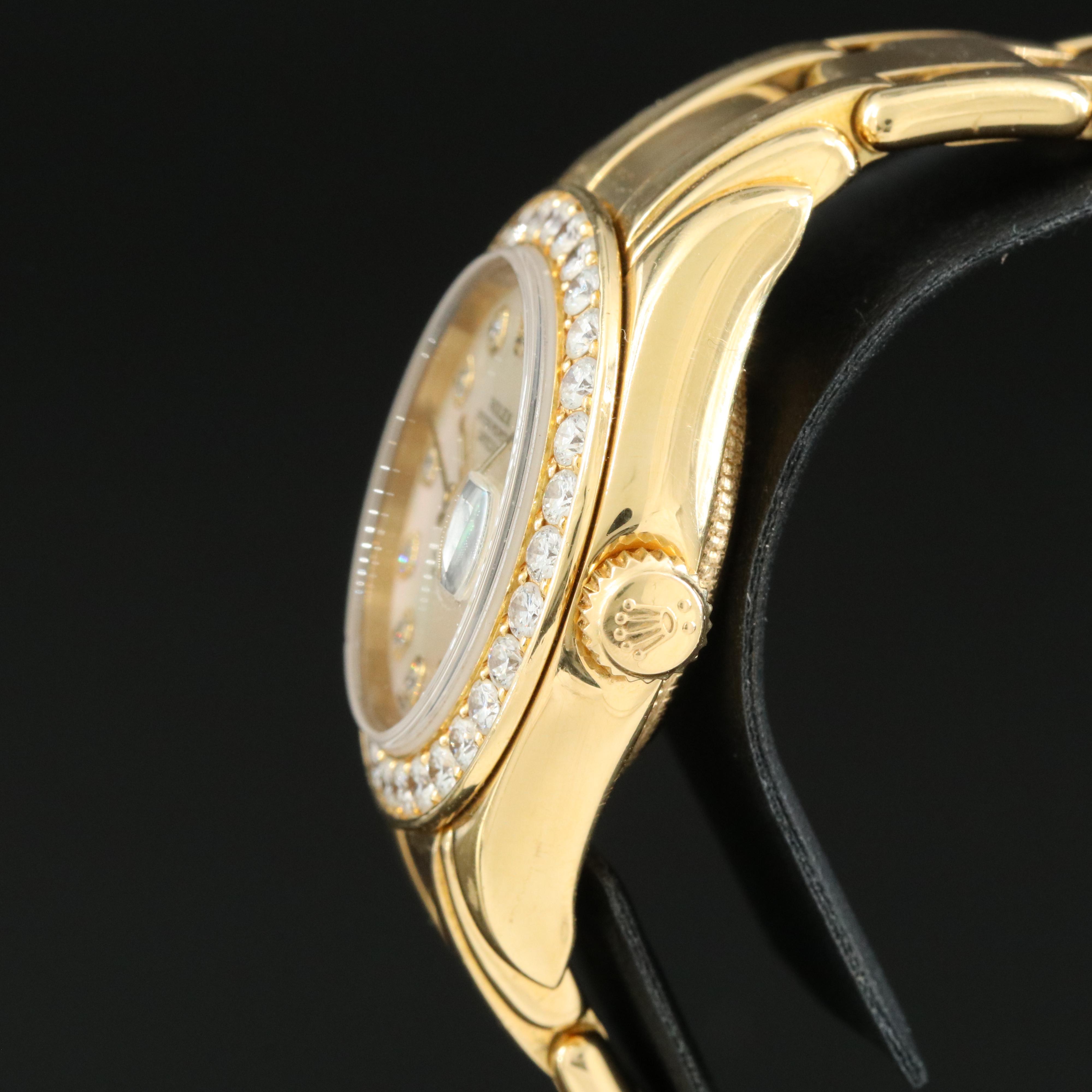 1991 Rolex Datejust Mother-of-Pearl, Factory Diamond Dial and Bezel Watch