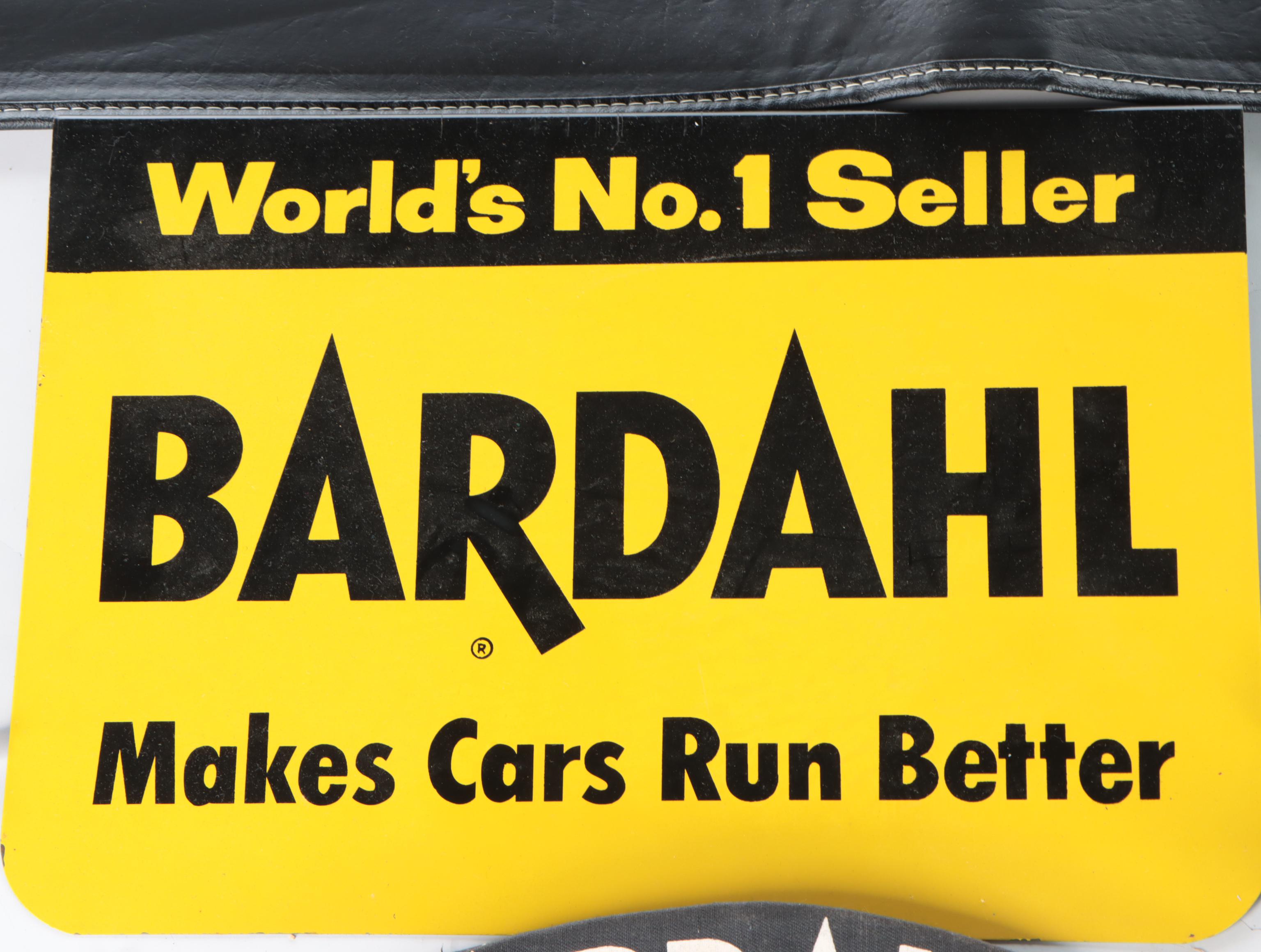 Bardahl Advertising Display Signs, Decals, Hats and More, Mid-20th Century