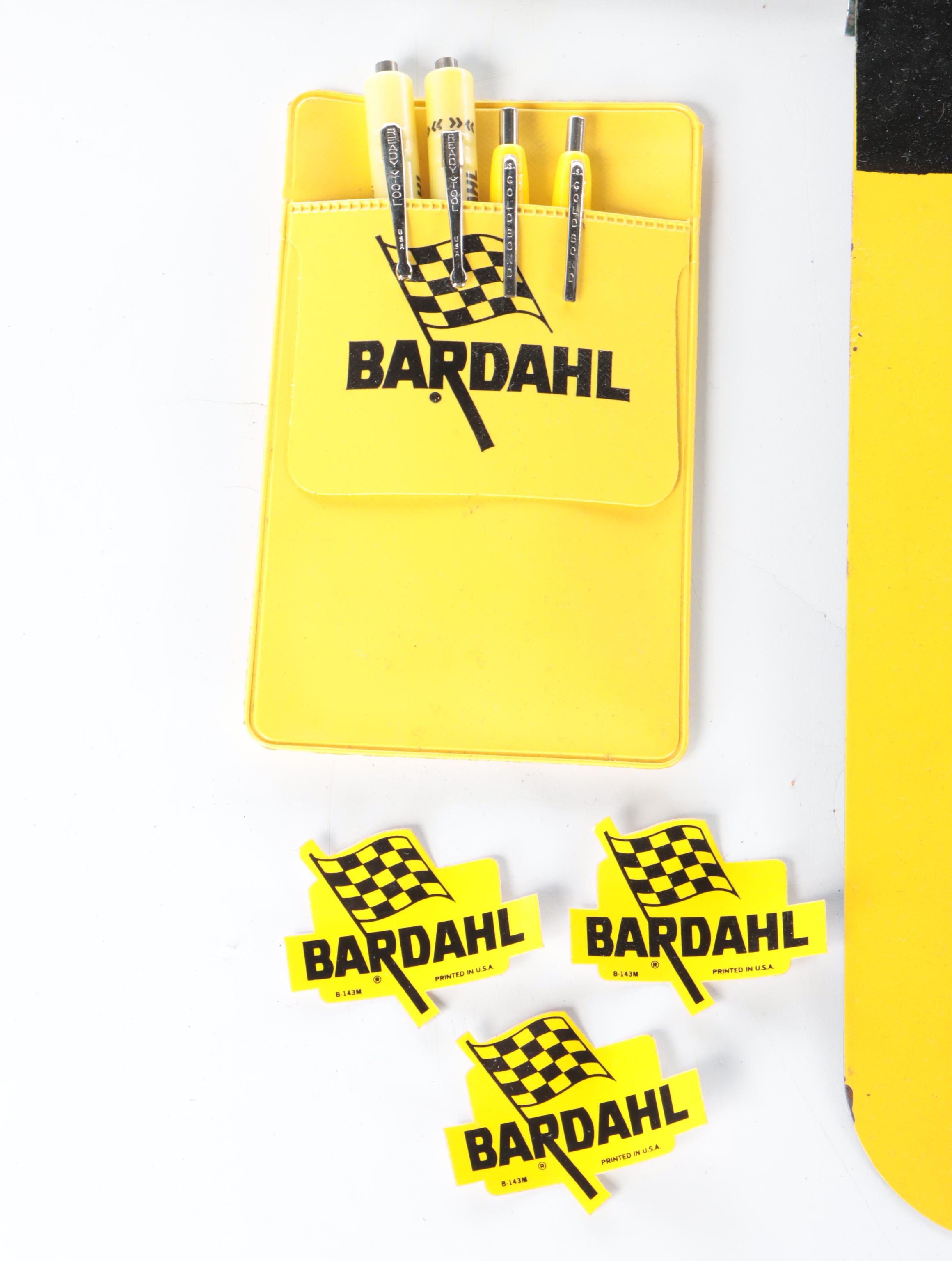 Bardahl Advertising Display Signs, Decals, Hats and More, Mid-20th Century