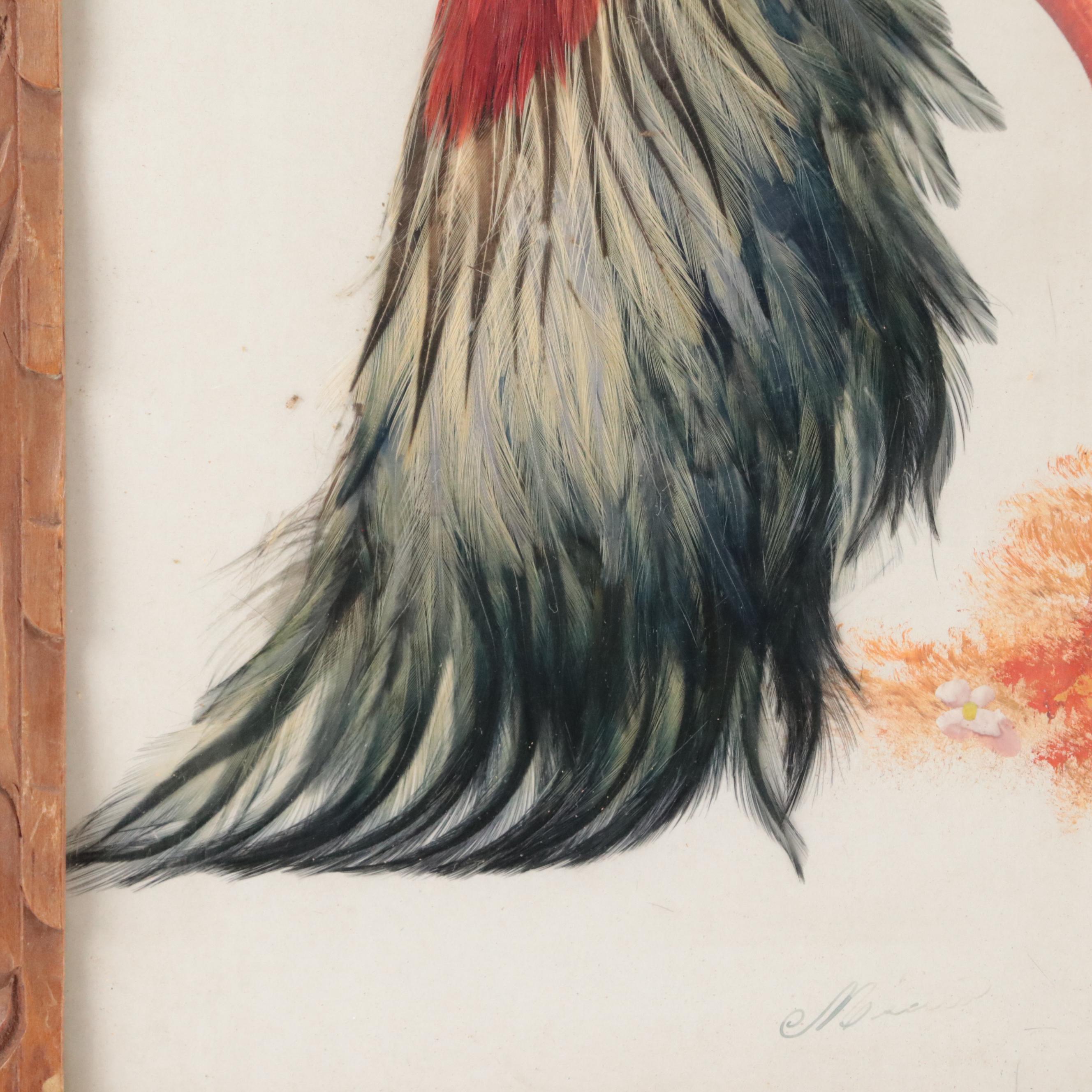 Cartimex and Other Bird Motif Mexican Feathercraft Wall Plaques