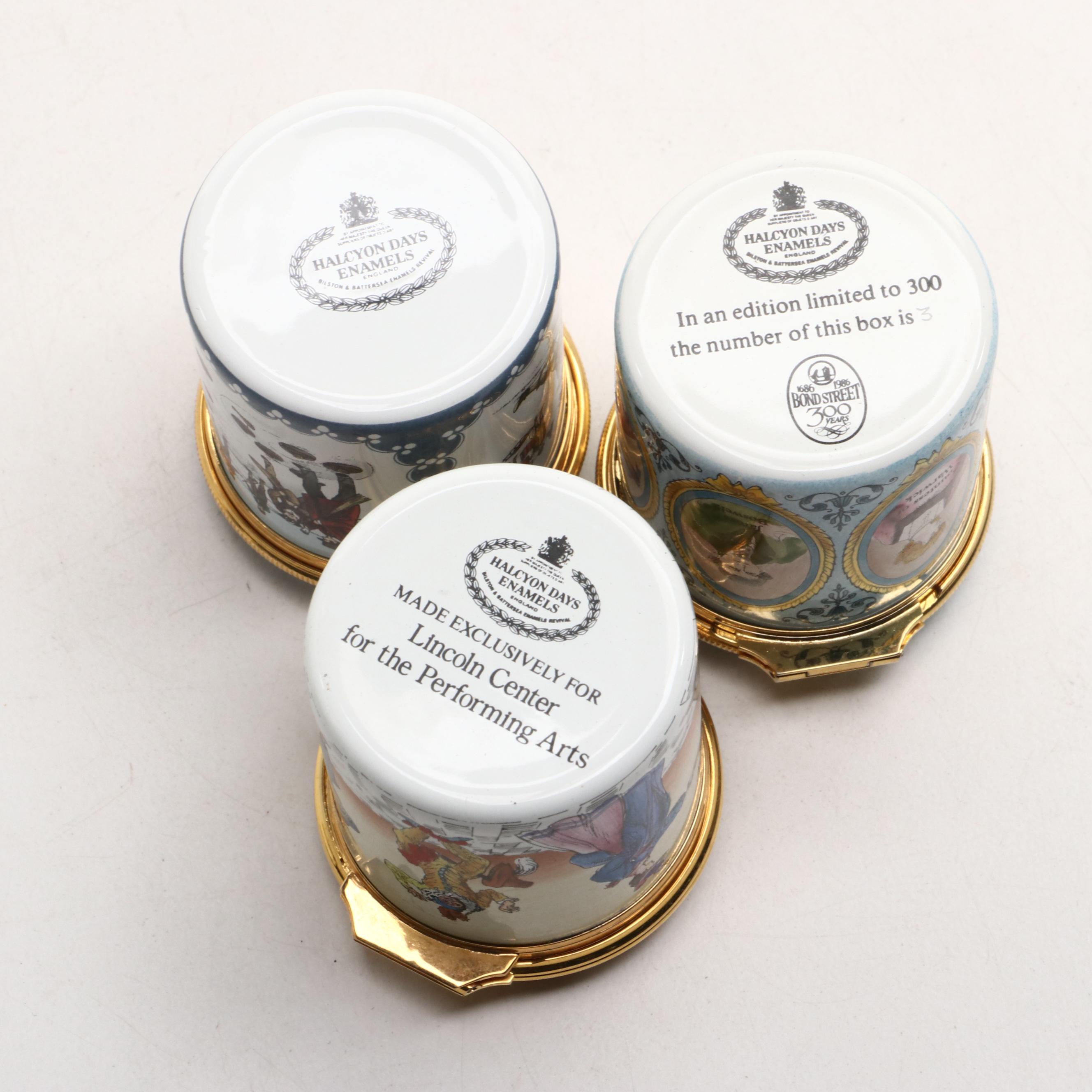 Halcyon Days Enamel Boxes Featuring Limited Editions