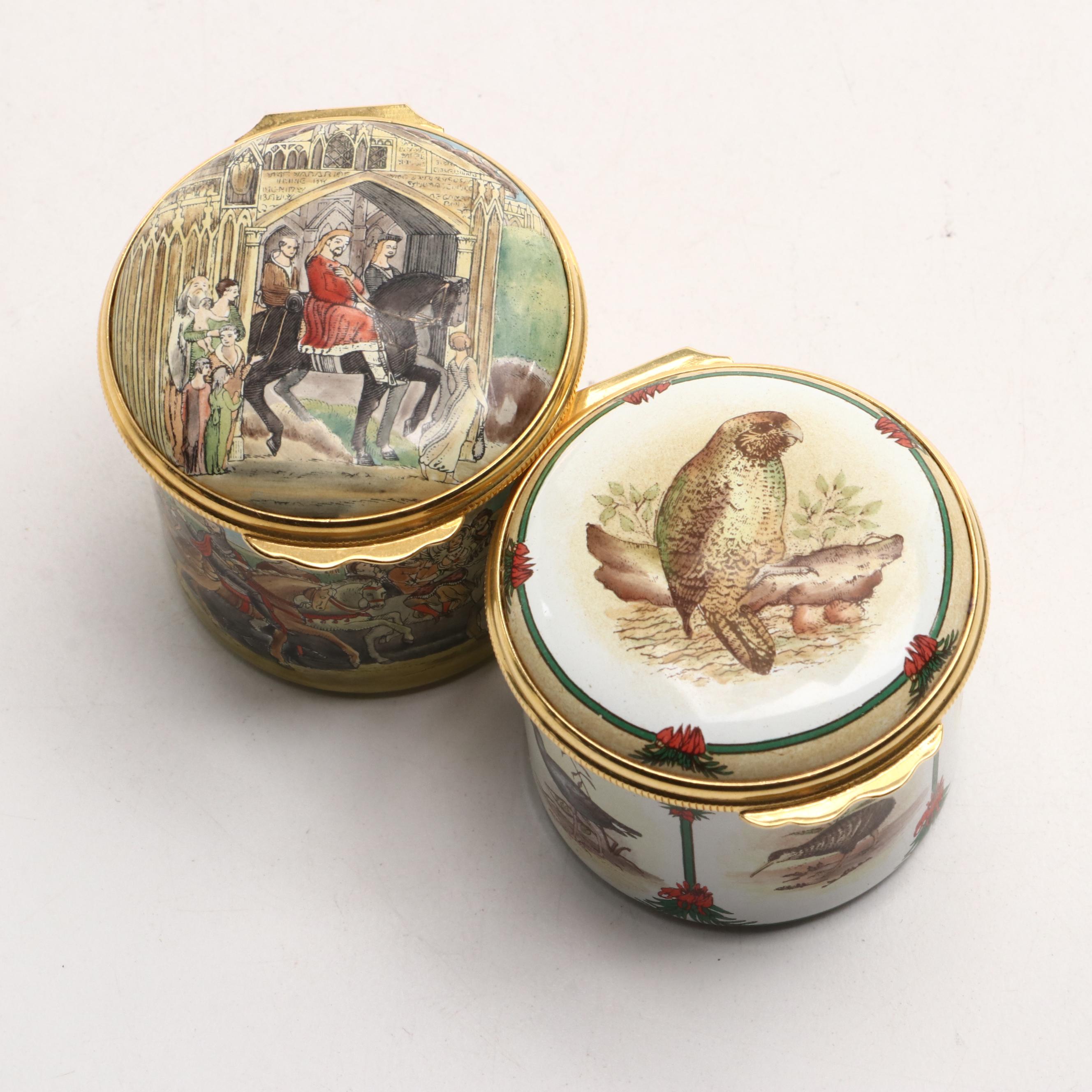 Halcyon Days Enamel Boxes Featuring Limited Editions