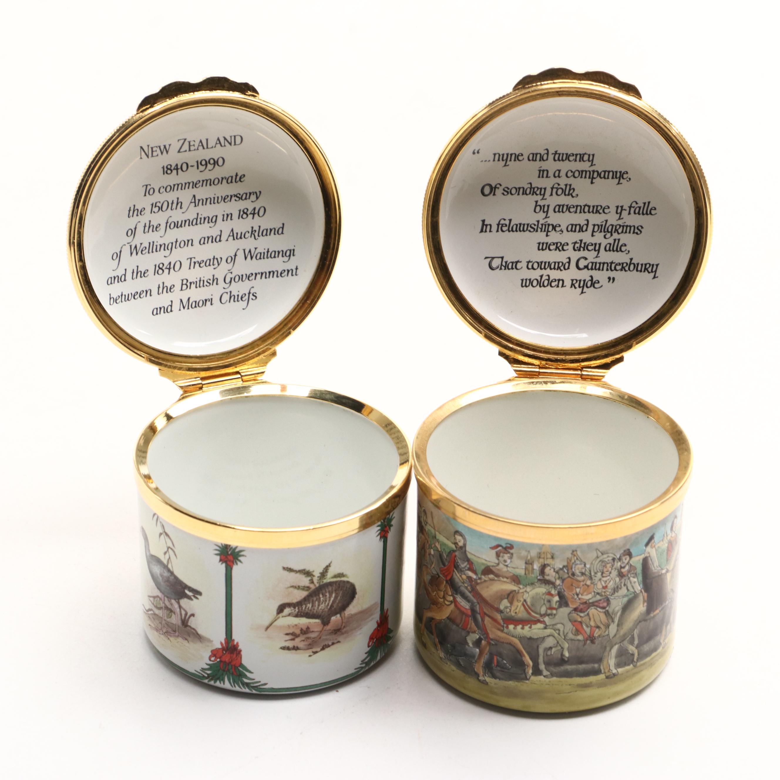 Halcyon Days Enamel Boxes Featuring Limited Editions
