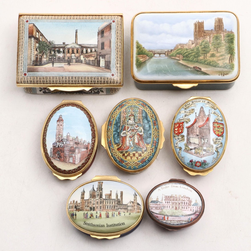 Halcyon Days and Staffordshire Enamels Limited Edition Enamel Boxes