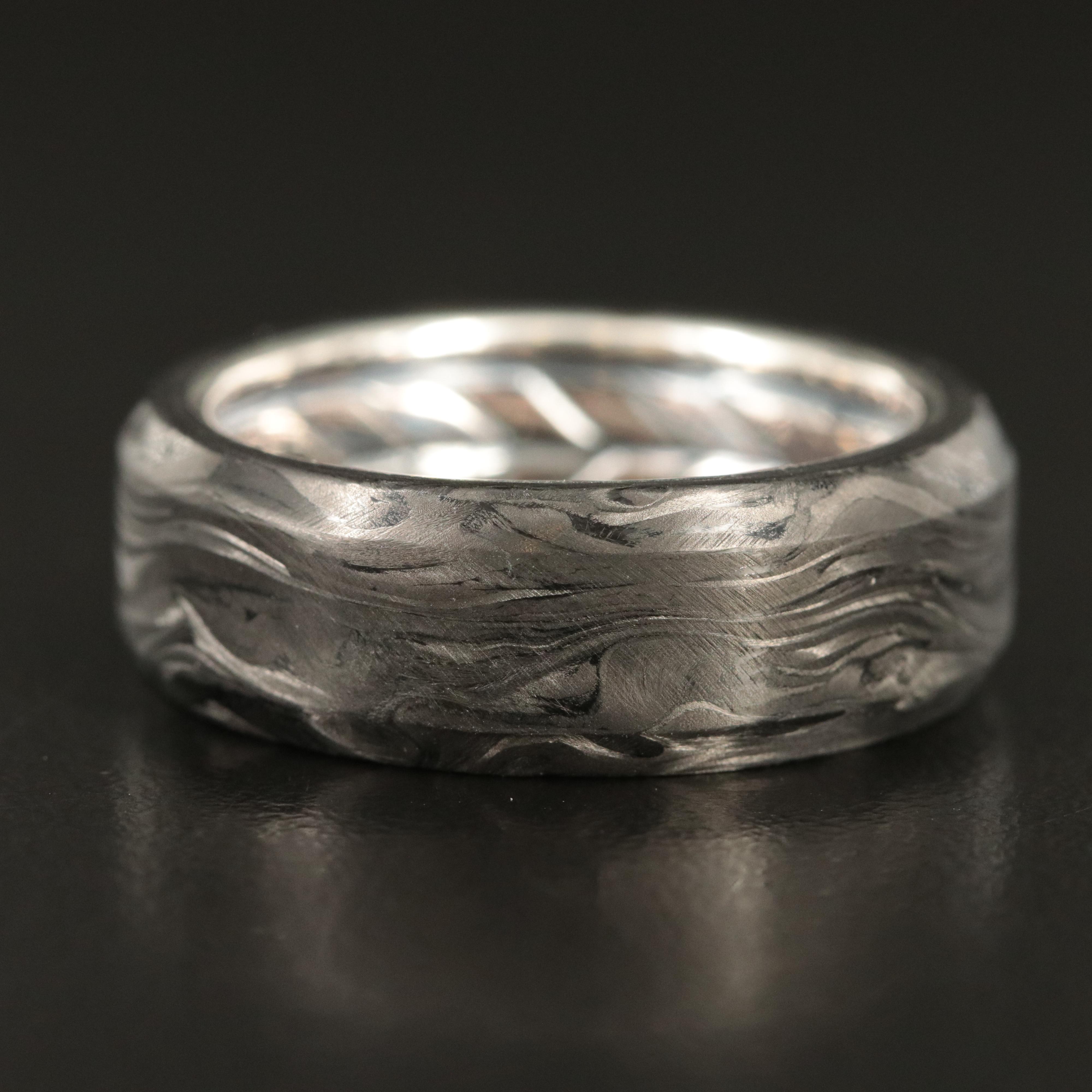 David Yurman Sterling Forged Carbon Band