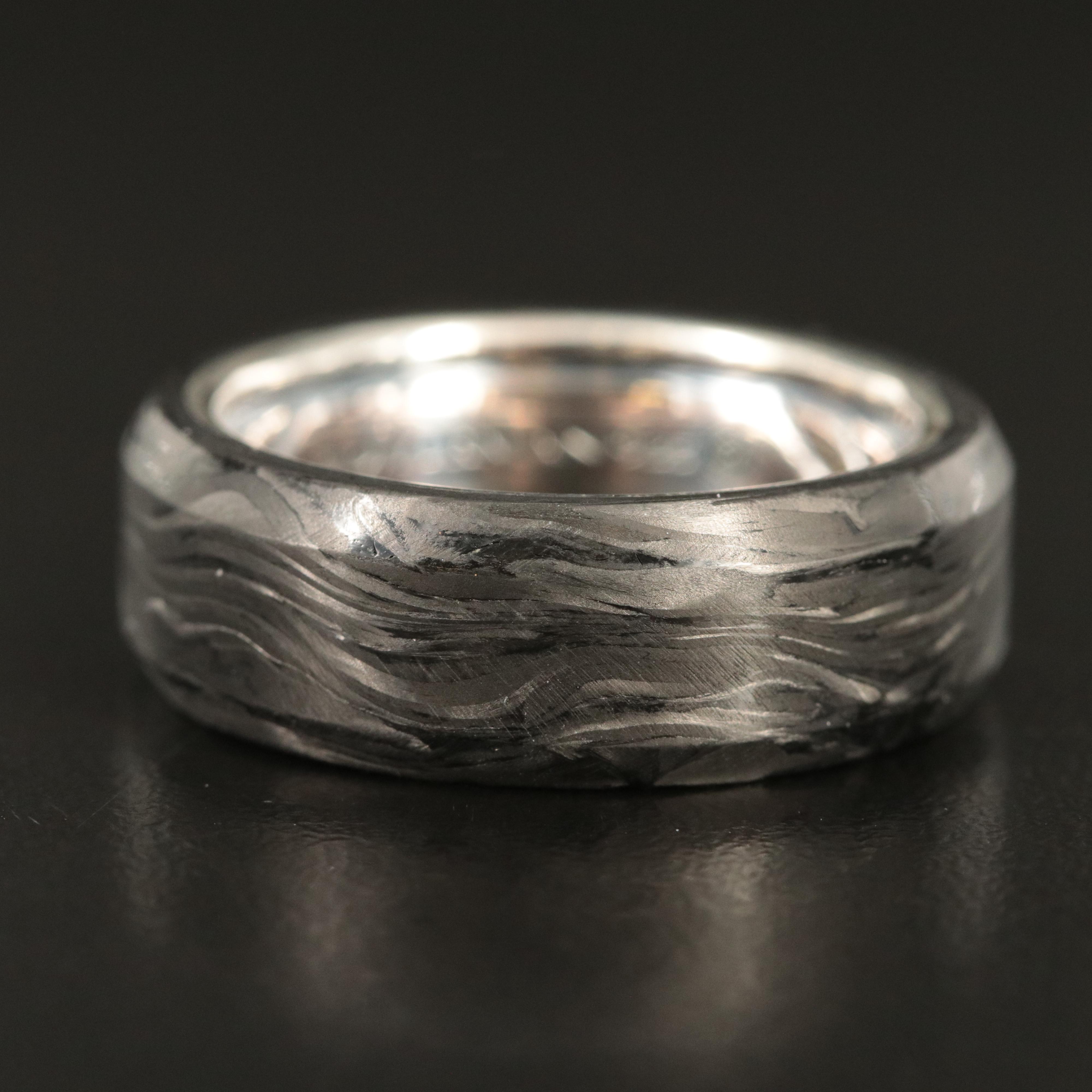 David Yurman Sterling Forged Carbon Band