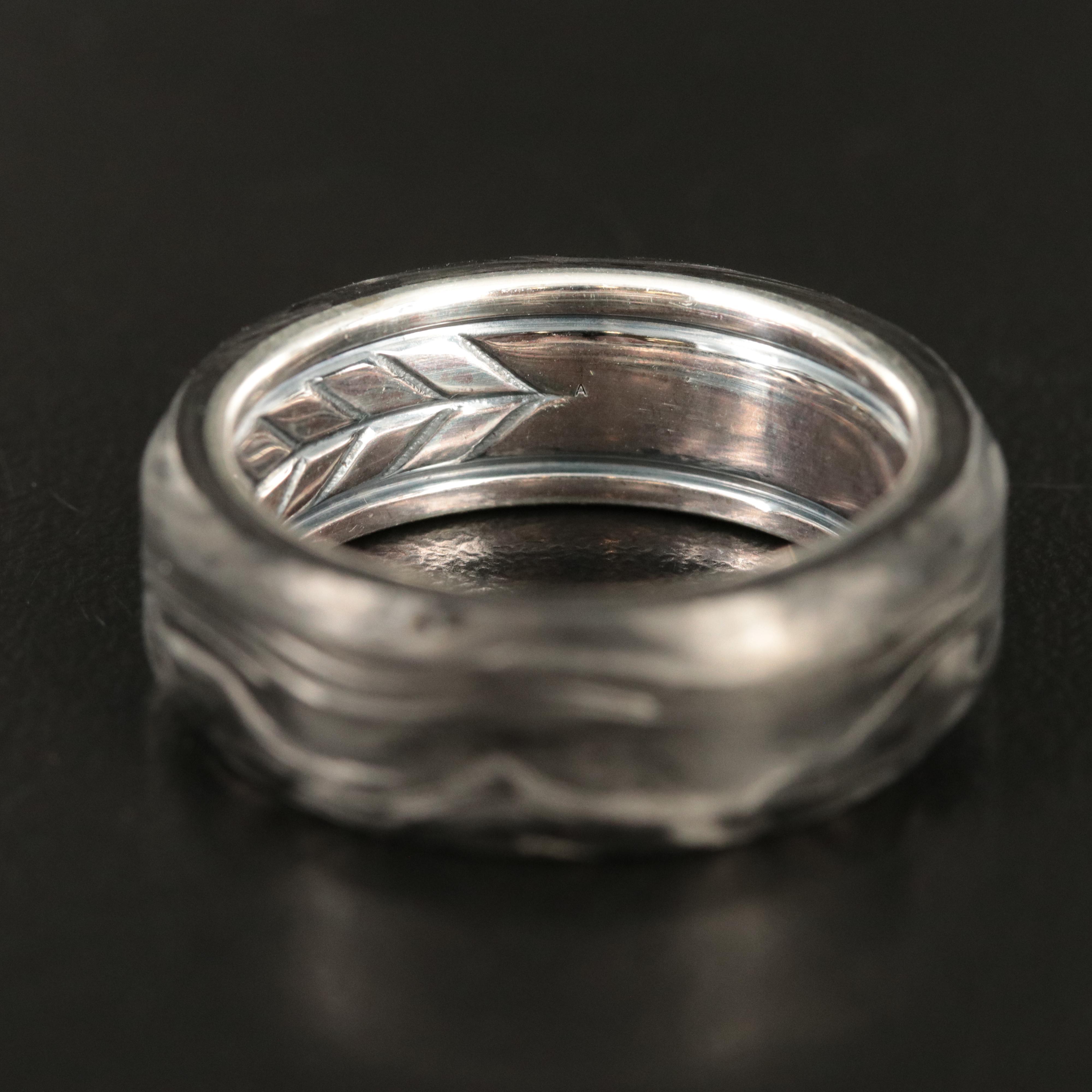 David Yurman Sterling Forged Carbon Band
