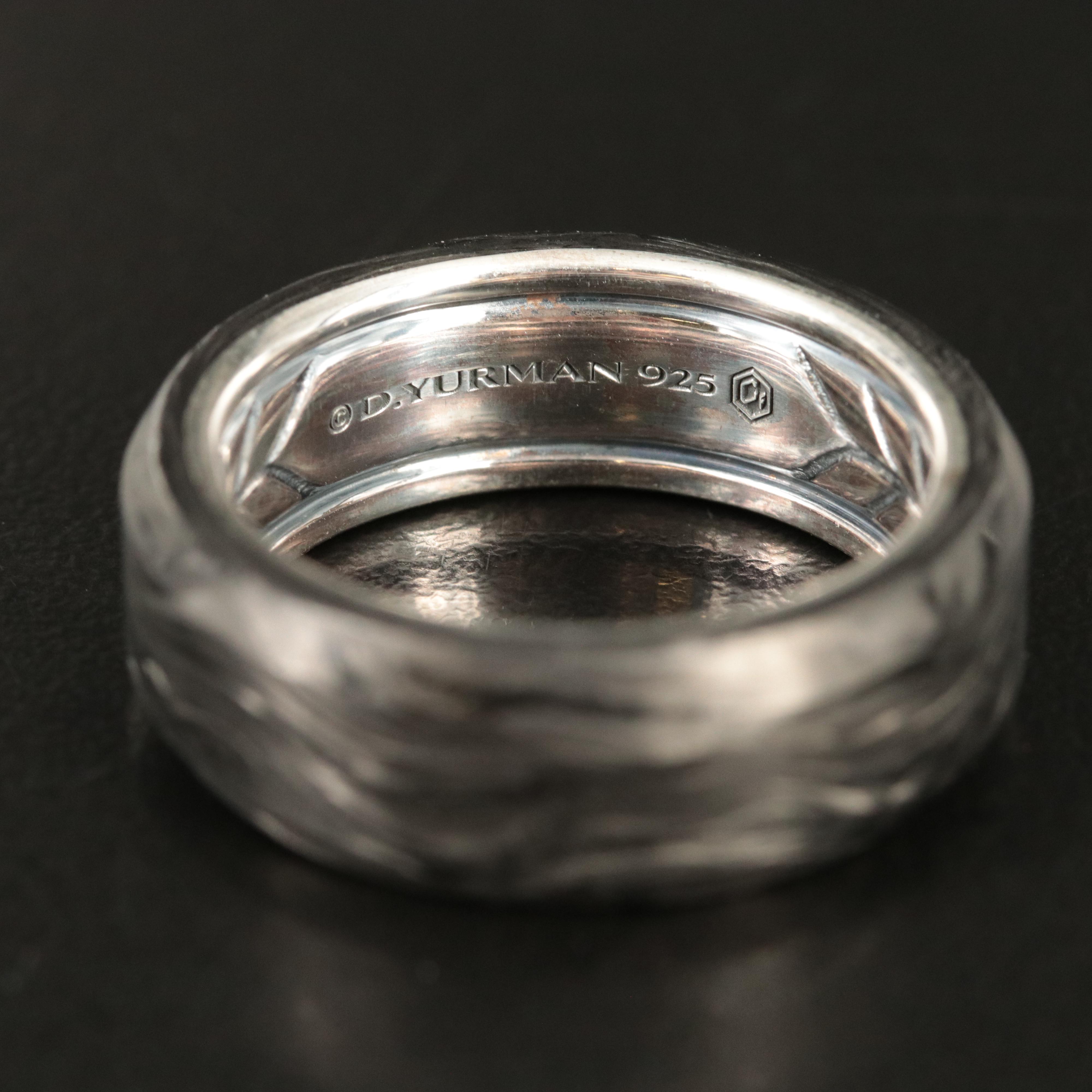 David Yurman Sterling Forged Carbon Band