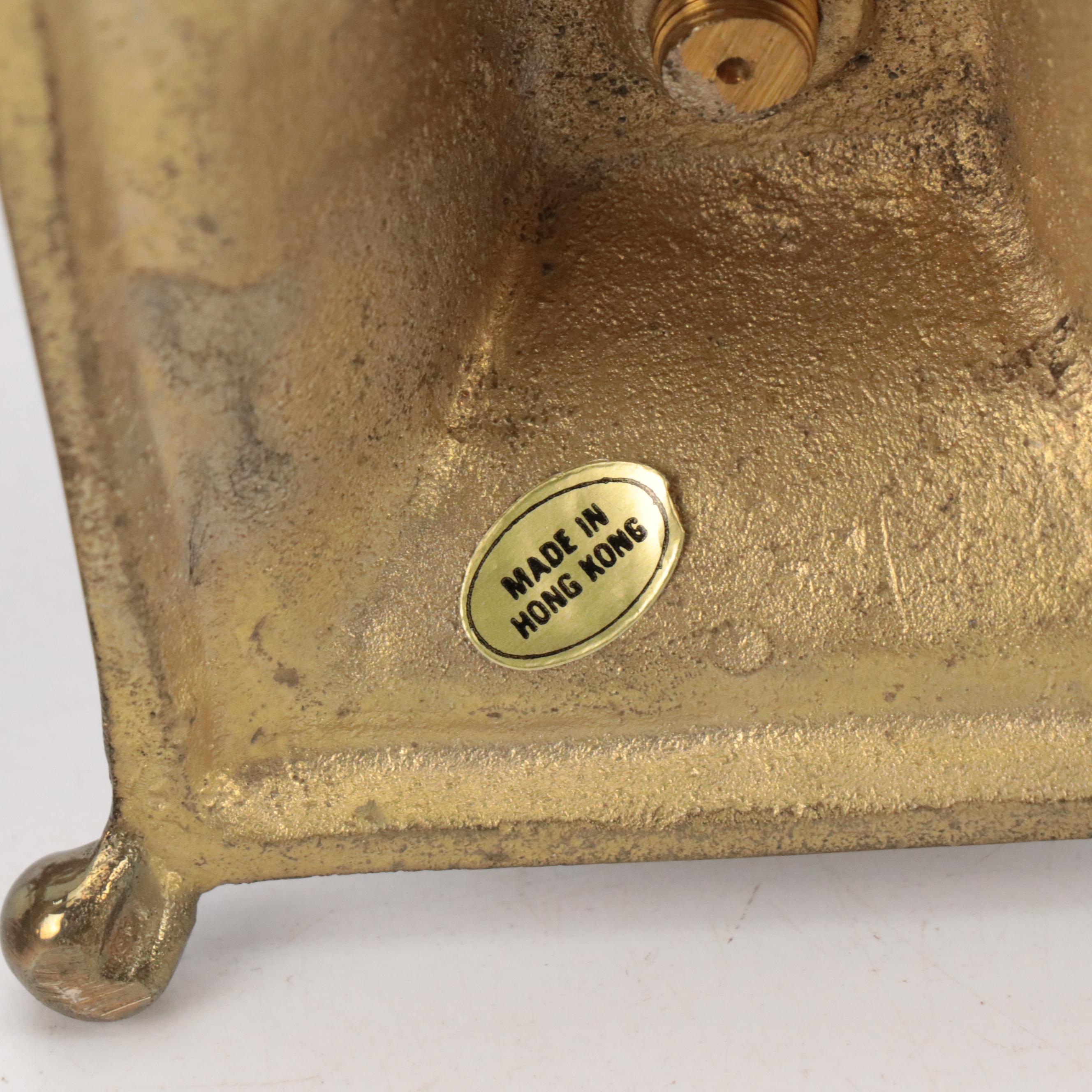 Pineapple-Form Candlesticks and Bells With "Night Watchmen" Character Mug