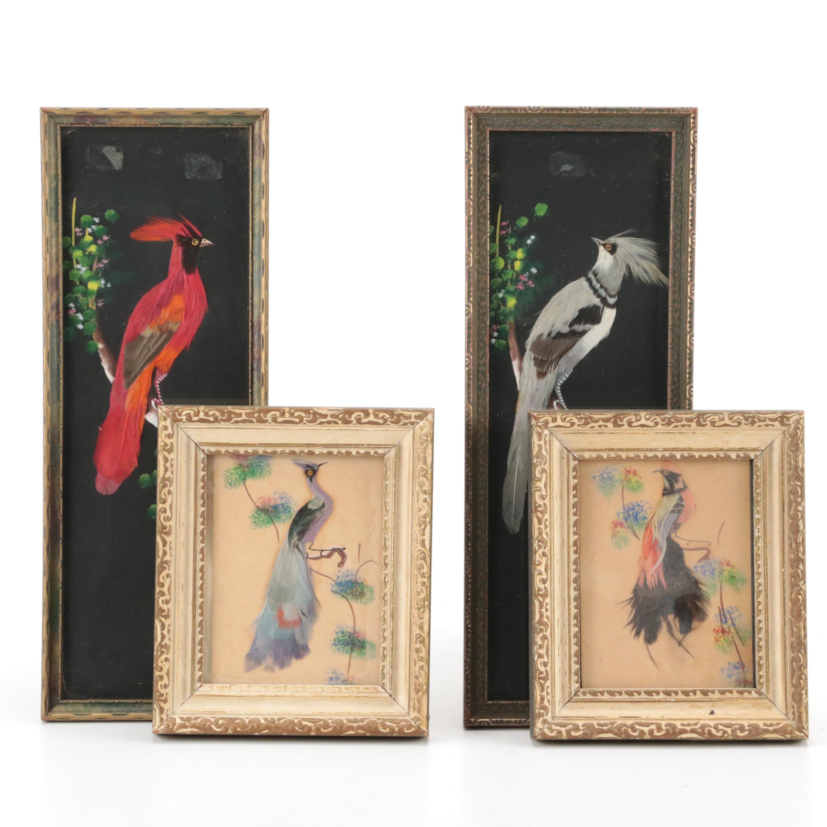 Mexican Style Feathercraft Mixed Media Composition