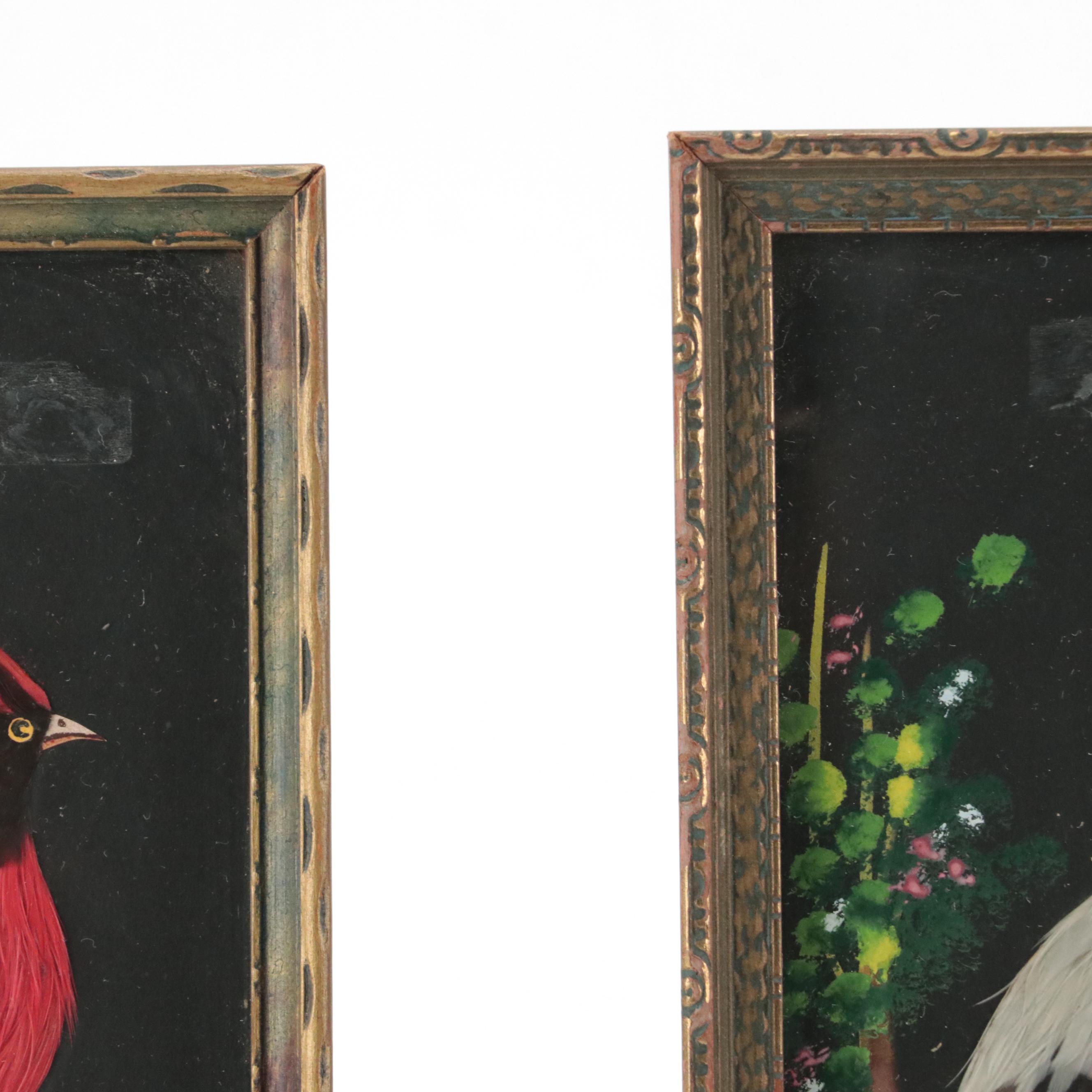 Mexican Style Feathercraft Mixed Media Composition