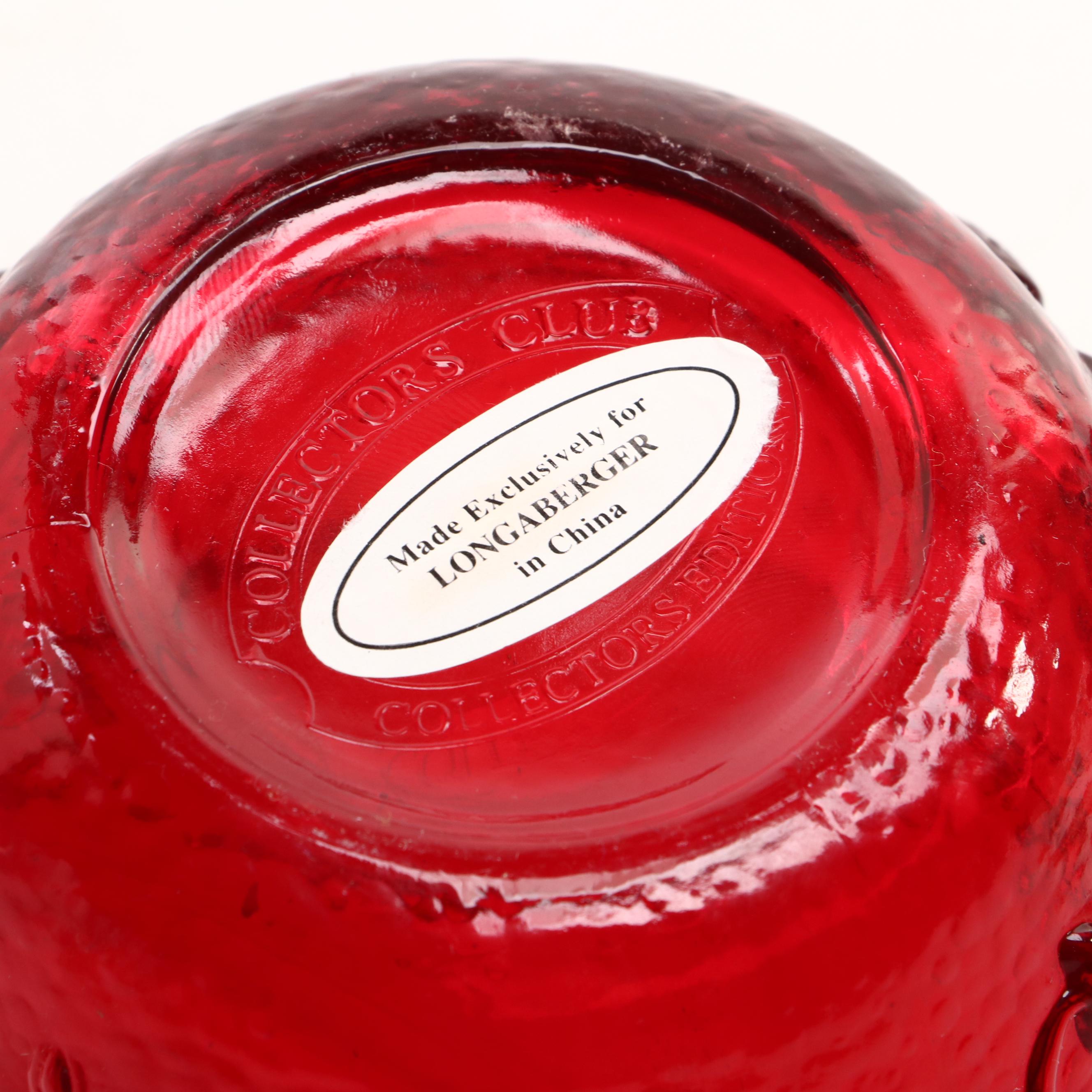 Longaberger "Collectors Club" Throw, Strawberry Jam Jar, BOO! Bowl and More