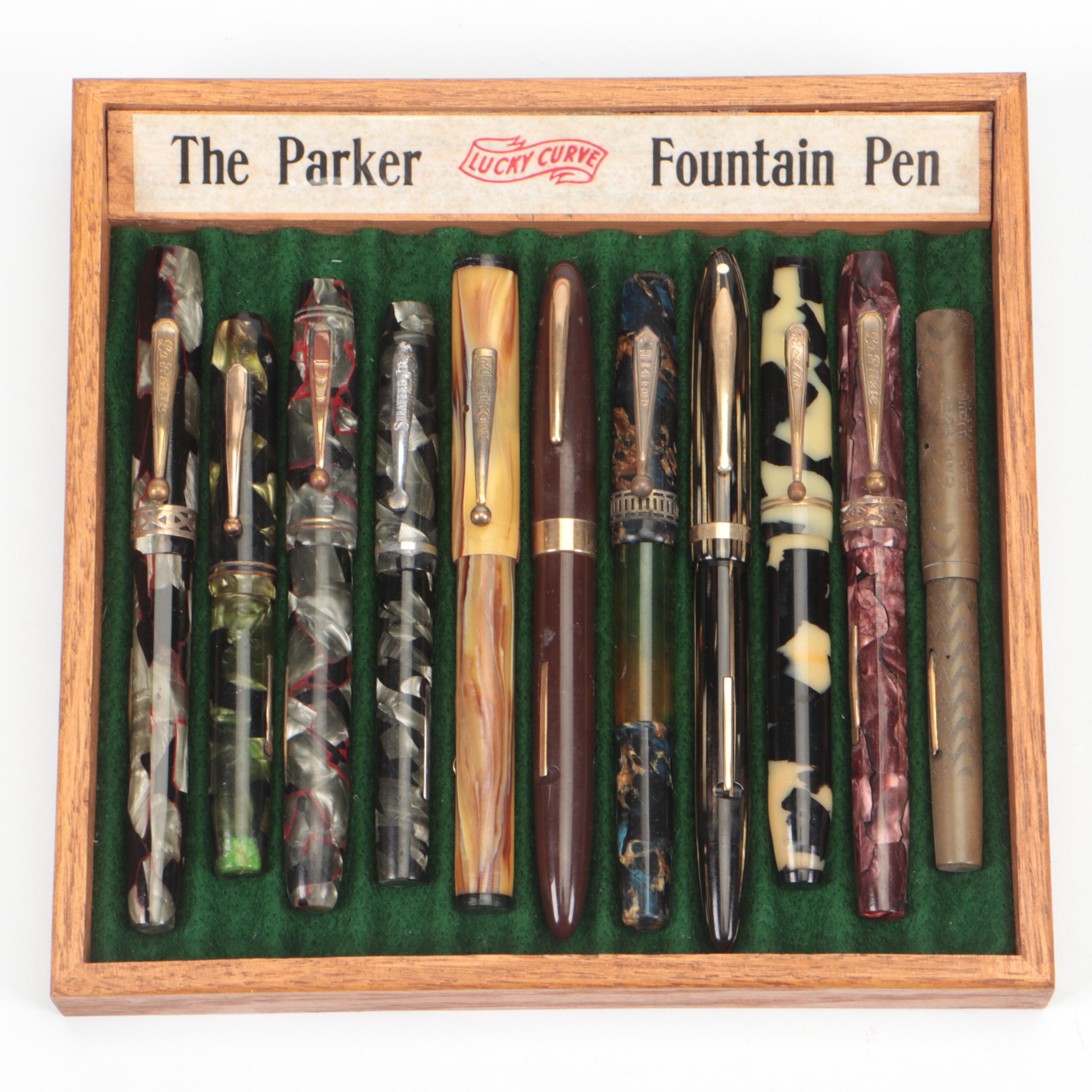 Sheaffer "Lifetime" Fountain Pen with 14K Nib and More, Early-Mid 20th Century