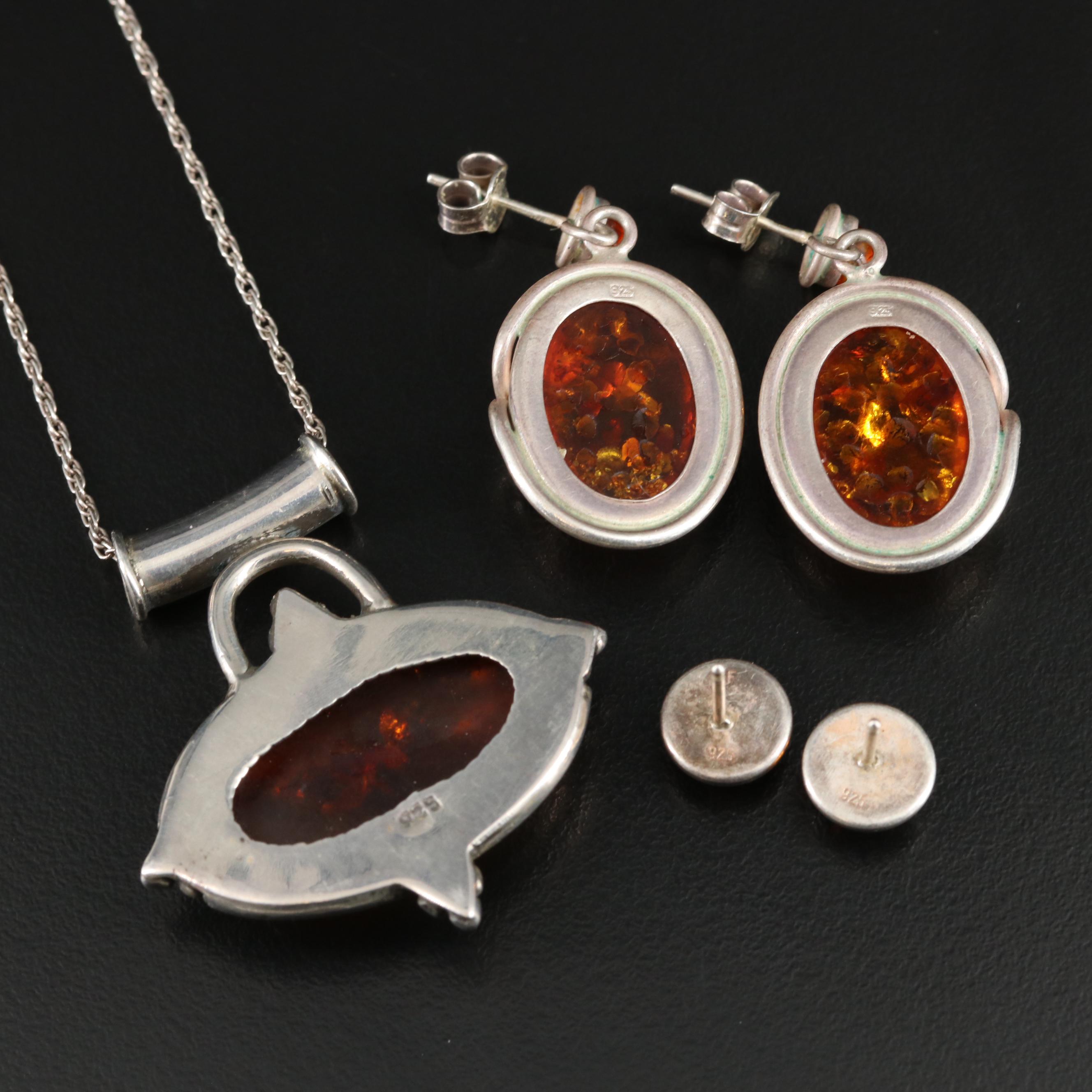Sterling Amber Jewelry Collection
