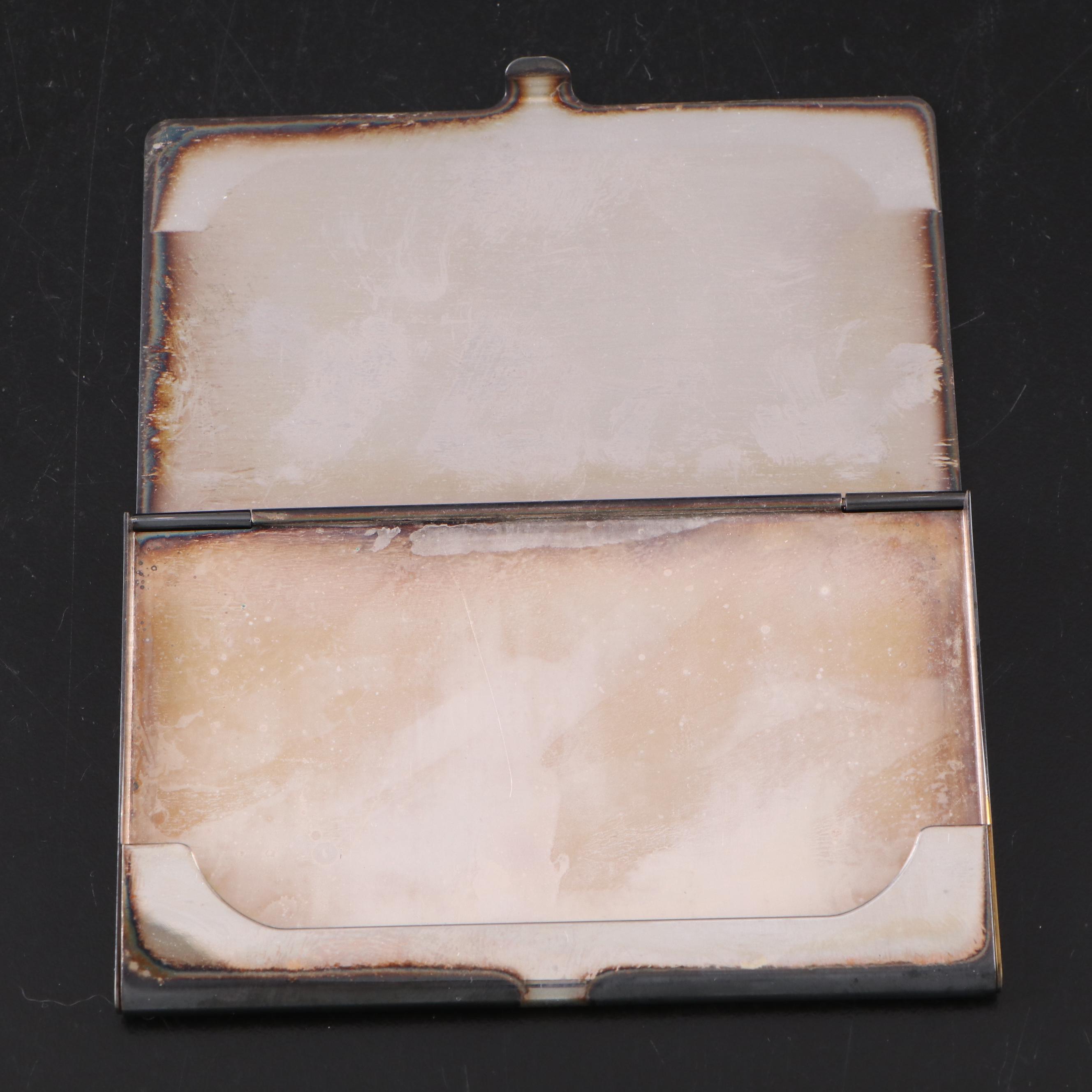 Zippo Sterling Silver Lighter with Silver Plate Shakers and Other Pocket Items