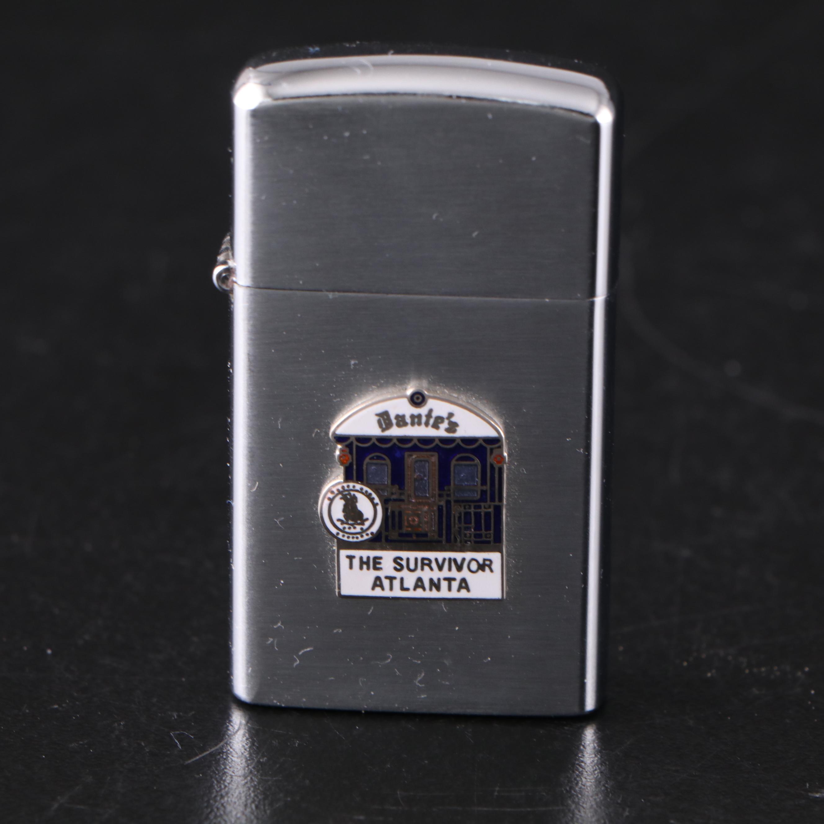 Zippo Sterling Silver Lighter with Silver Plate Shakers and Other Pocket Items