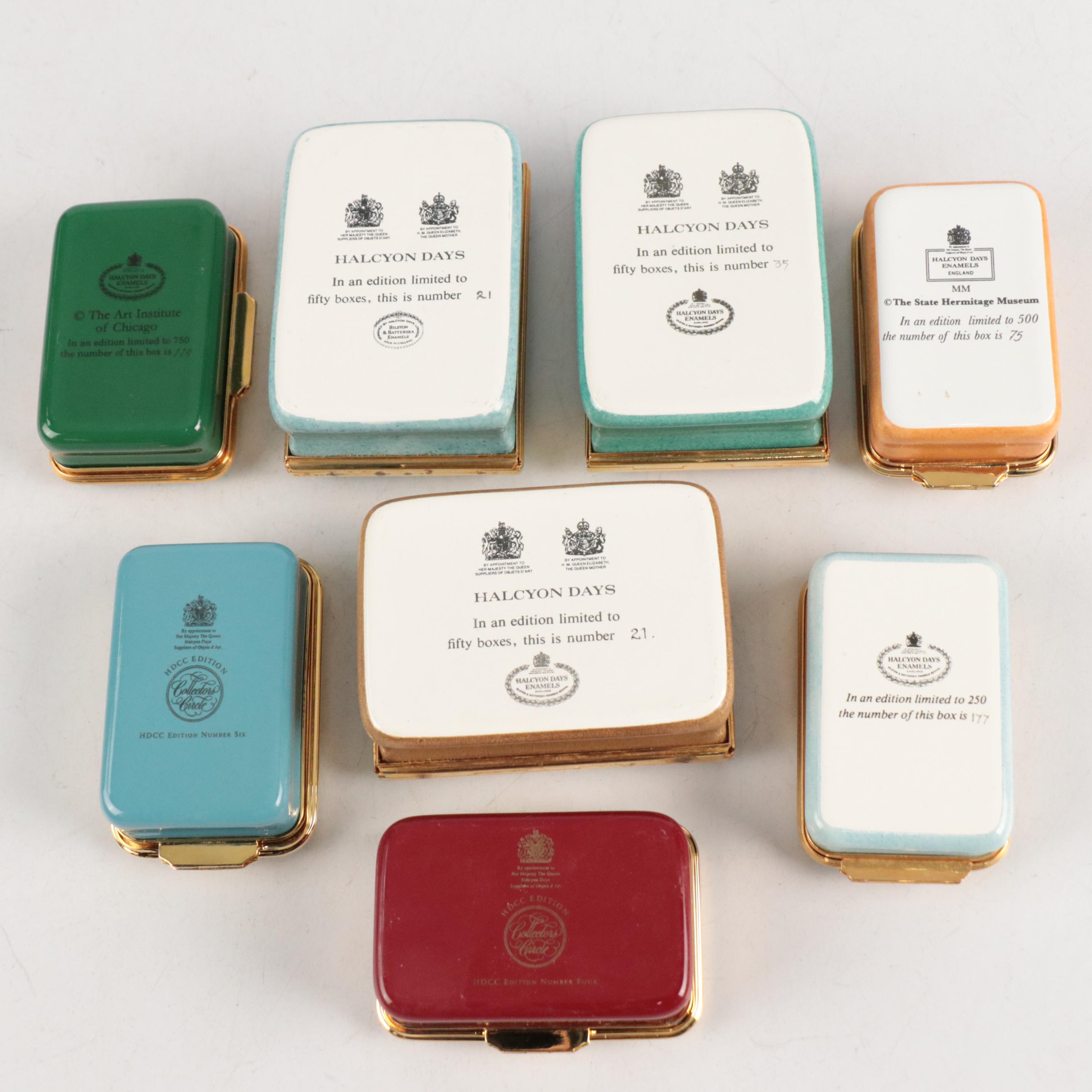 Halcyon Days Enamel Boxes Featuring Famed Artistic Works