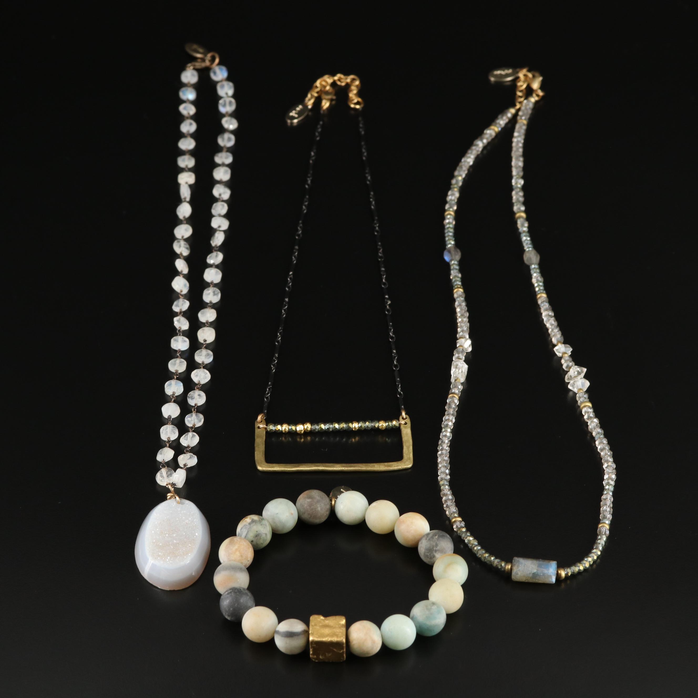 Mickey Lynn Necklaces and Lava Cube Bracelet