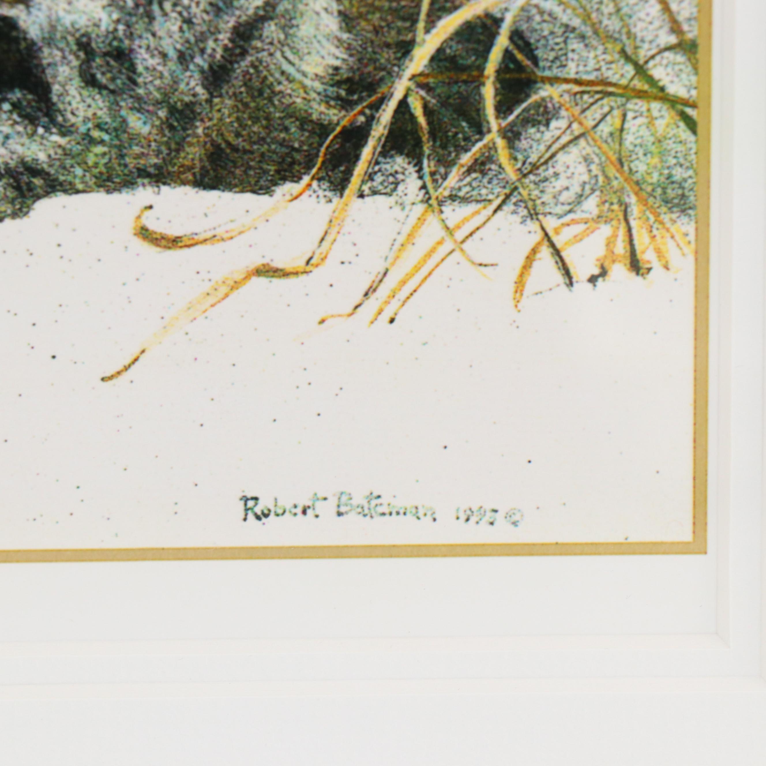 Robert Bateman Digital Print "Snowy Nap Tiger"