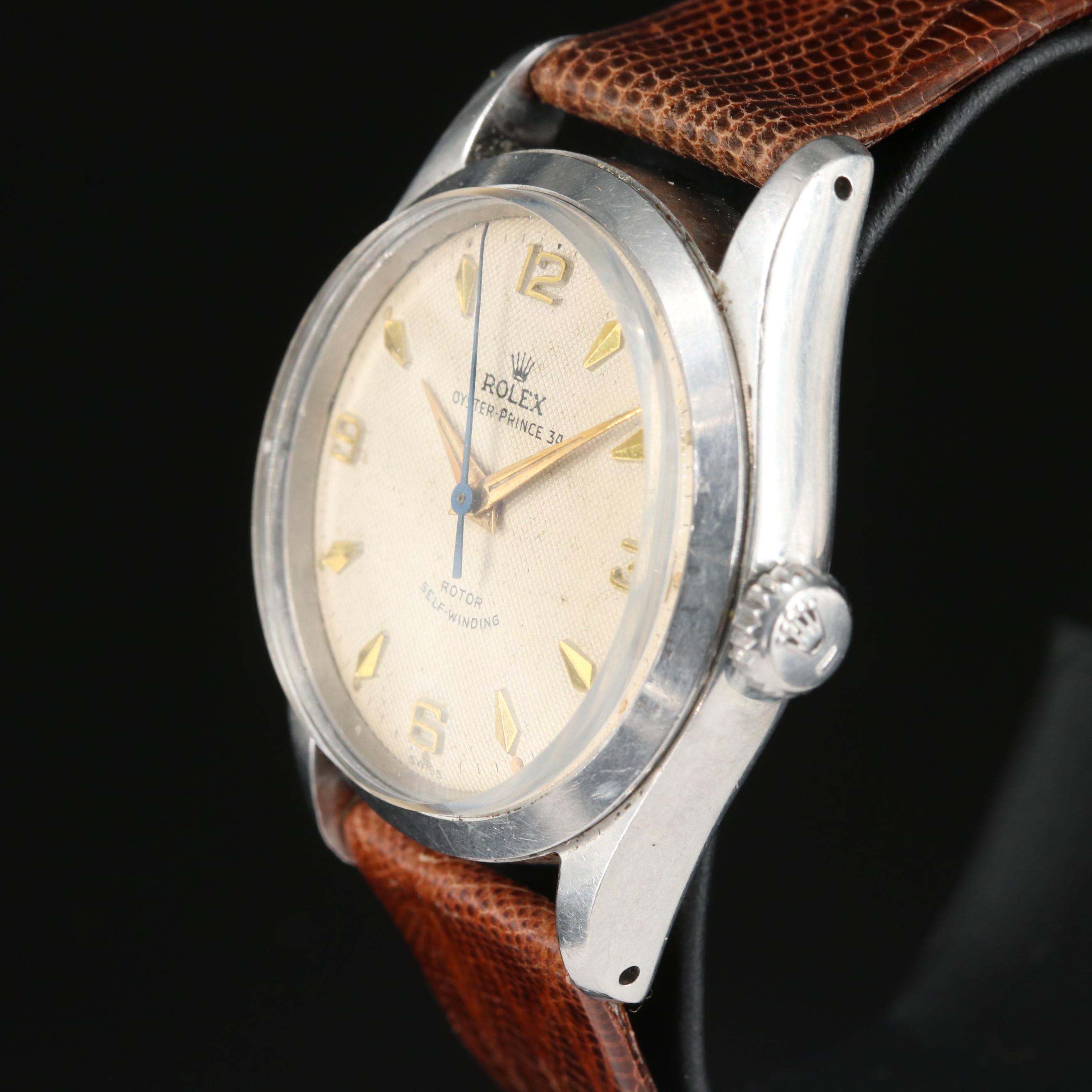 Vintage Rolex Oyster Prince 34 Stainless Steel Watch