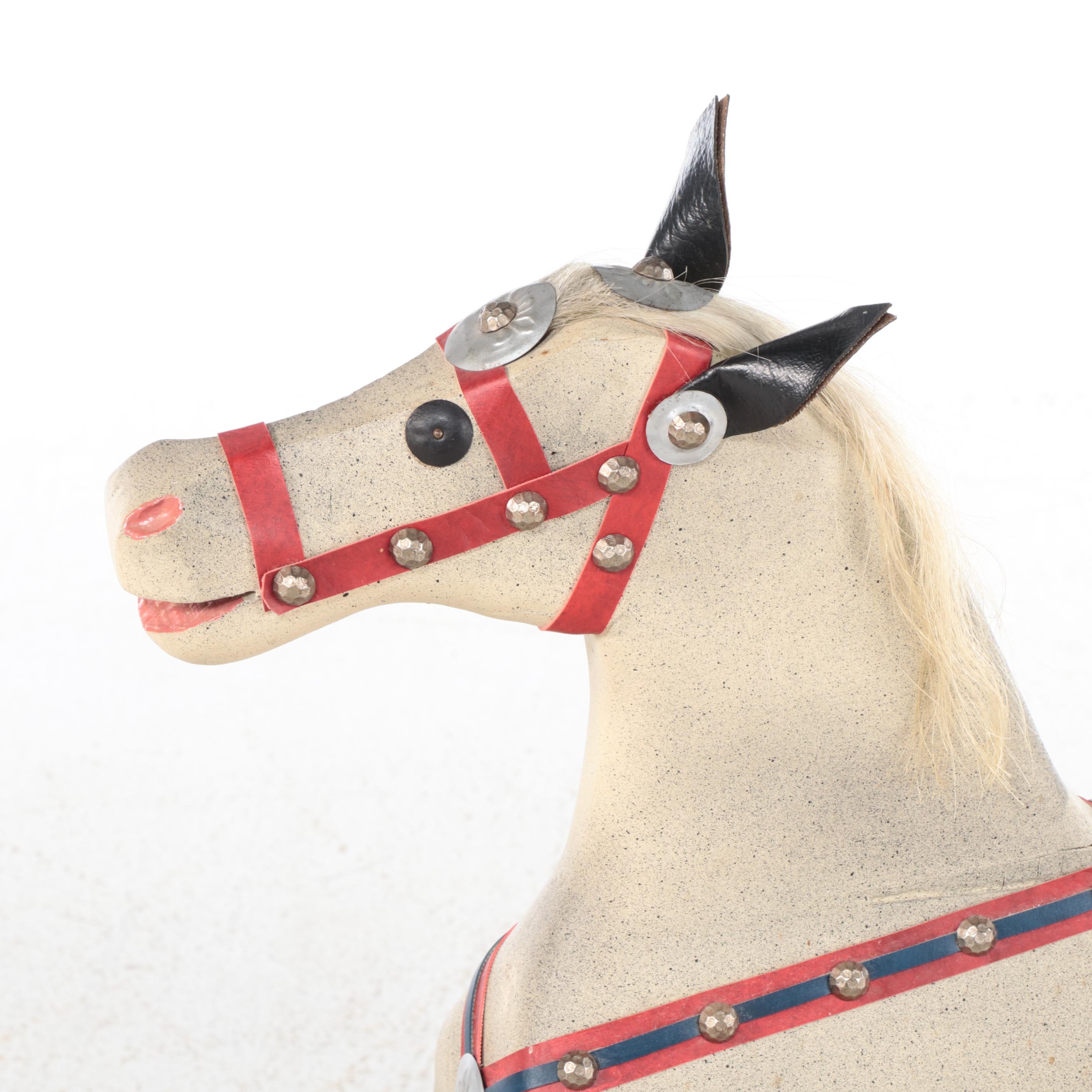 Victorian Style Wooden Platform Rocking Horse