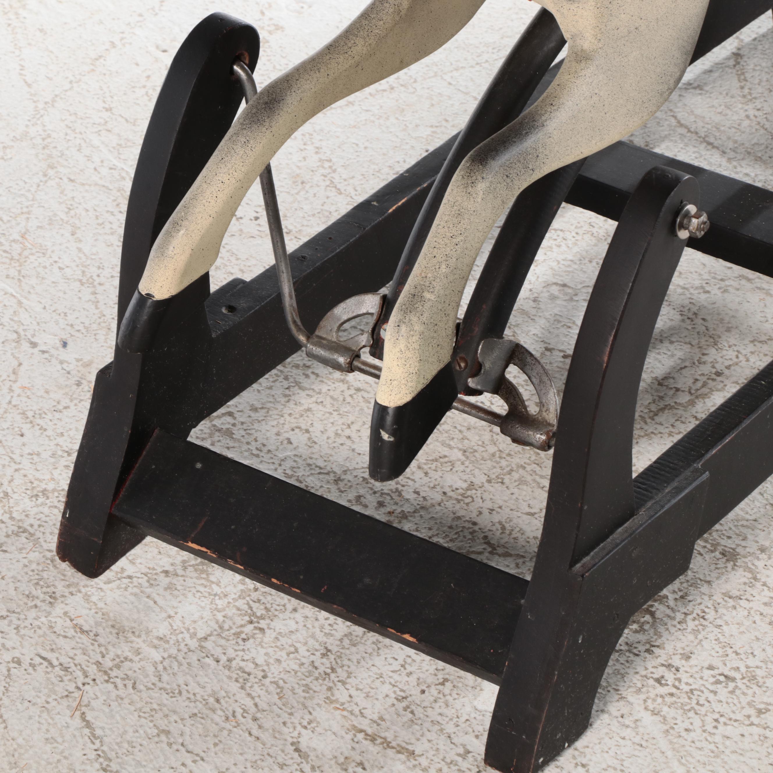 Victorian Style Wooden Platform Rocking Horse