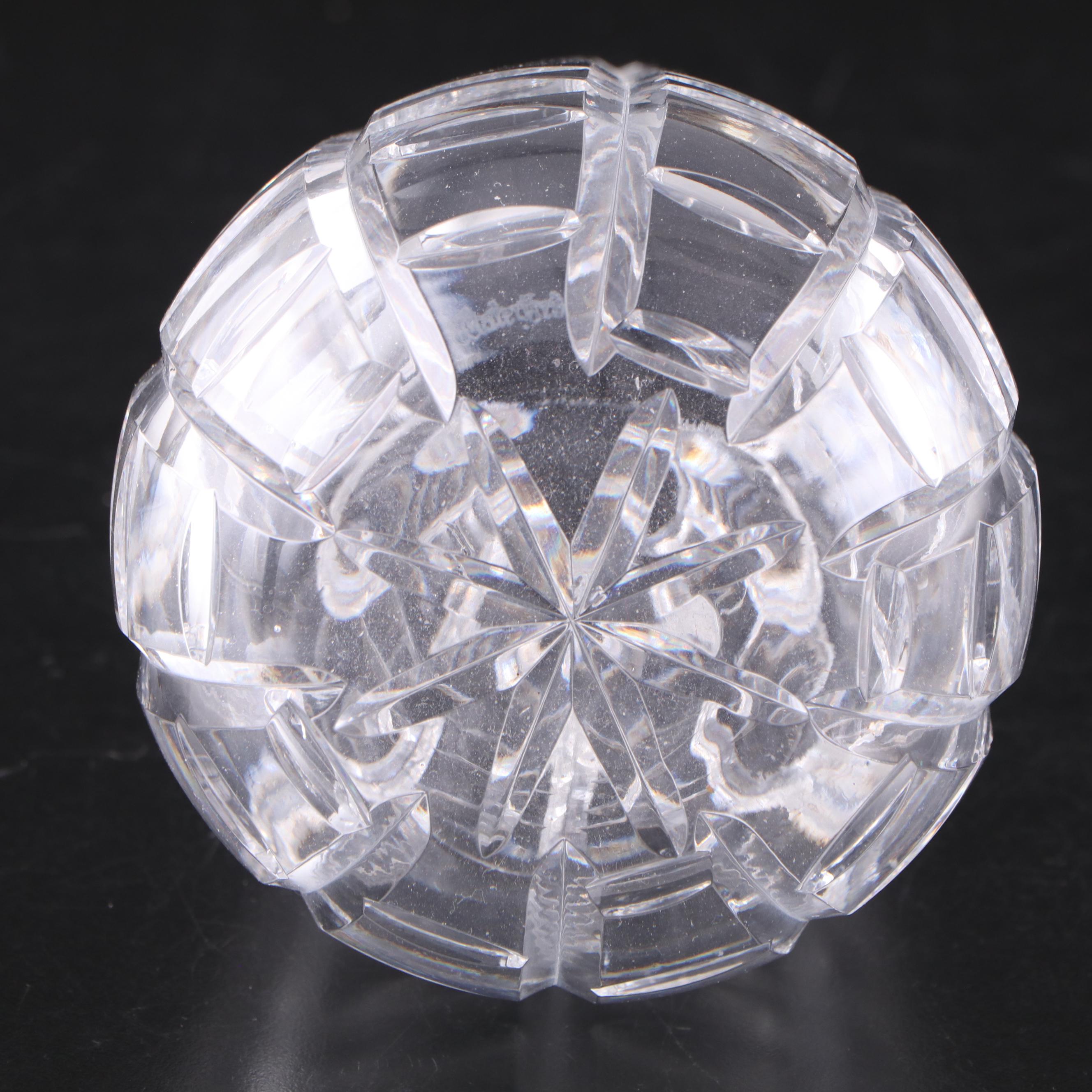 Waterford Crystal Vases and Mantle Lustre With Prisms, 21st Century