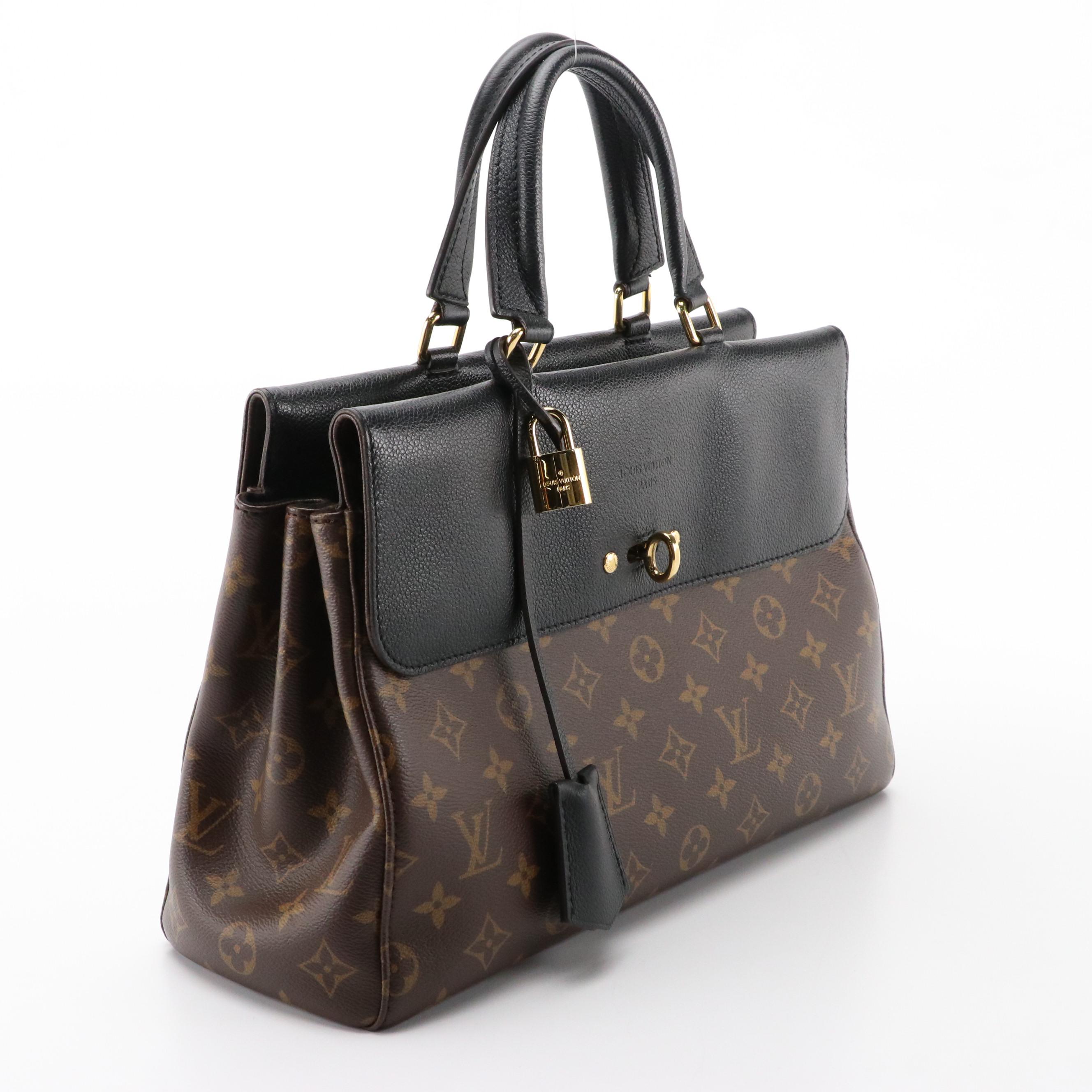 Louis Vuitton Venus Bag in Monogram Canvas and Black Leather