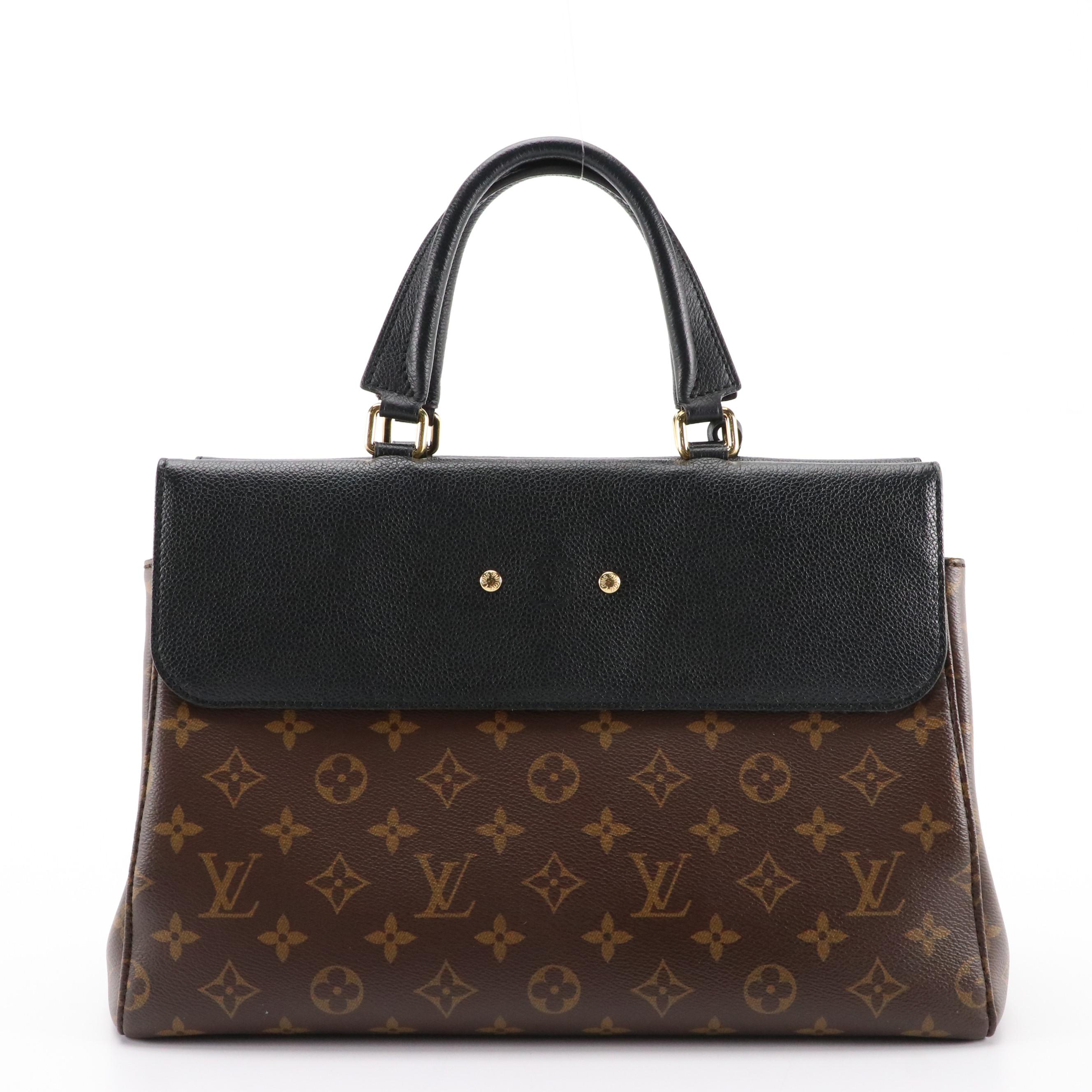 Louis Vuitton Venus Bag in Monogram Canvas and Black Leather