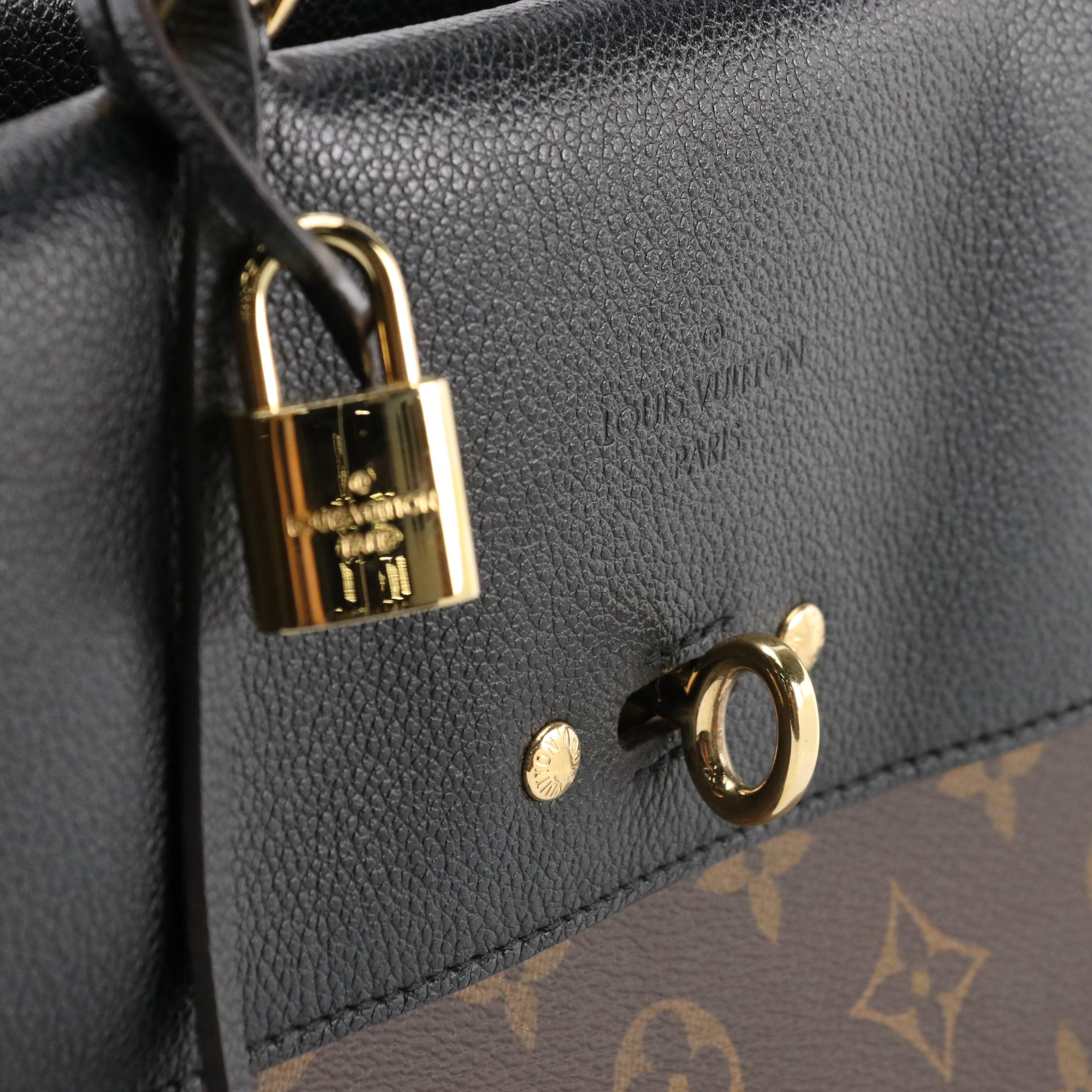 Louis Vuitton Venus Bag in Monogram Canvas and Black Leather