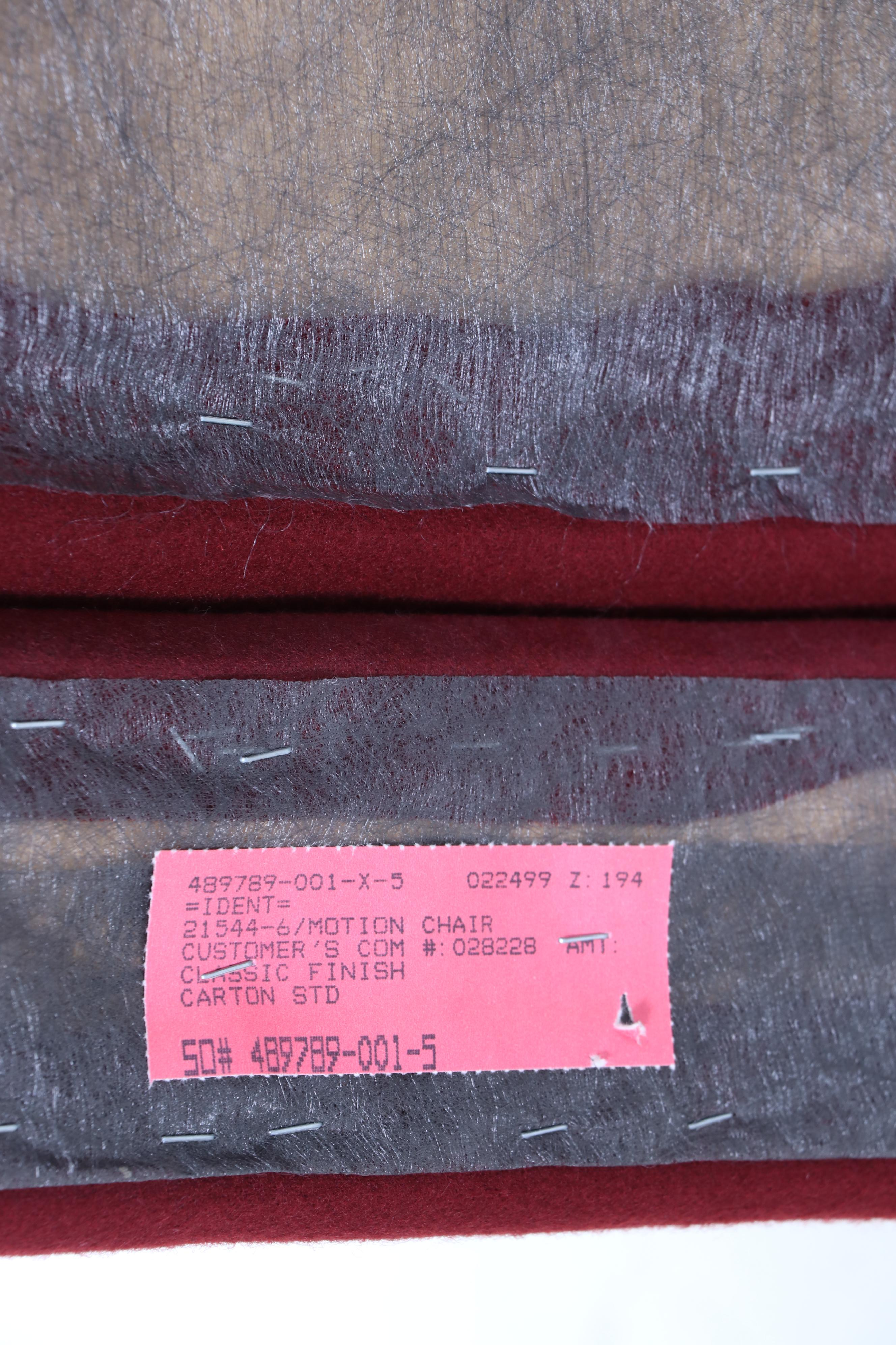 Pair of Sam Moore Furniture Custom-Upholstered Recliners with Nailheads