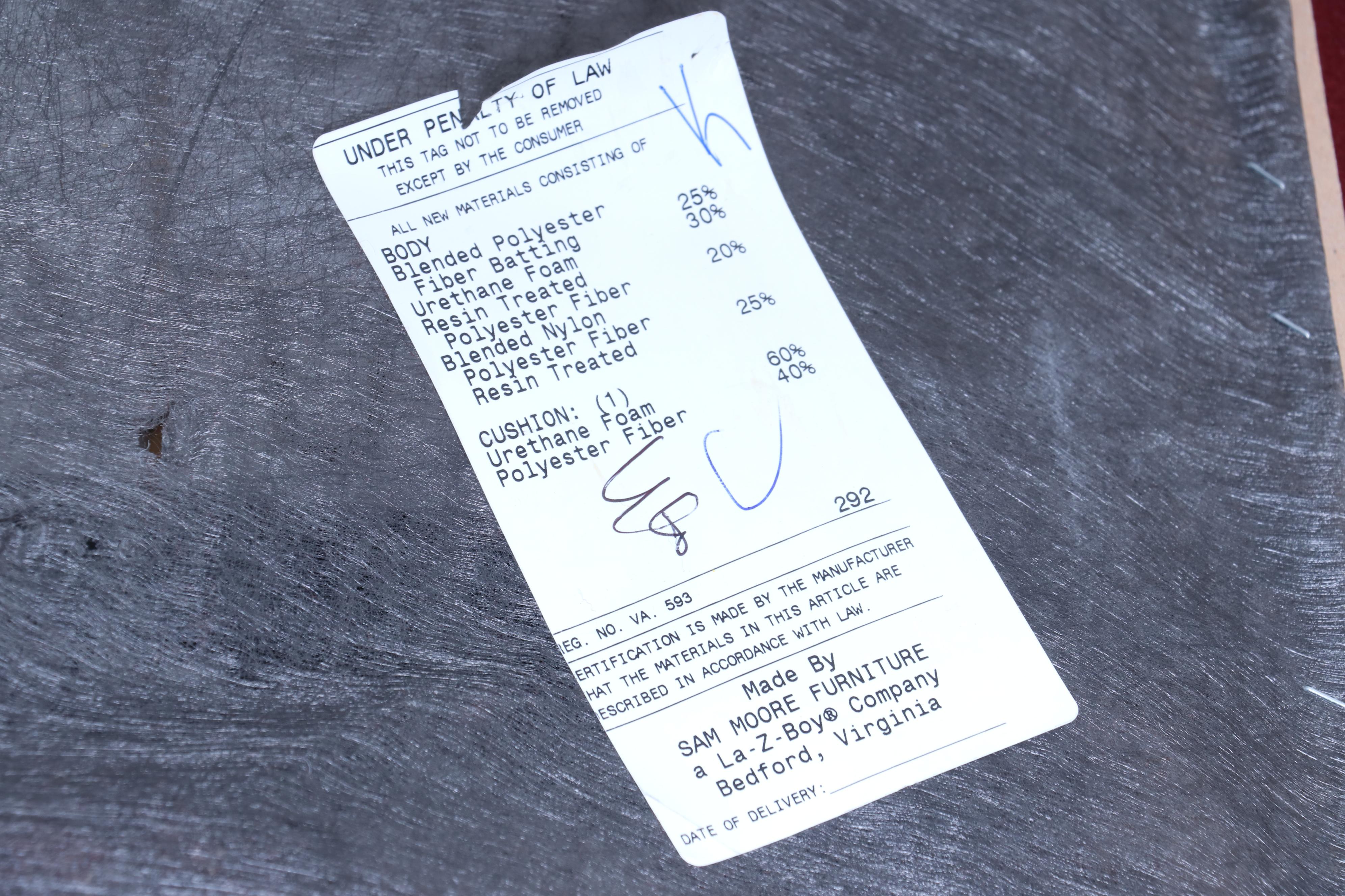 Pair of Sam Moore Furniture Custom-Upholstered Recliners with Nailheads