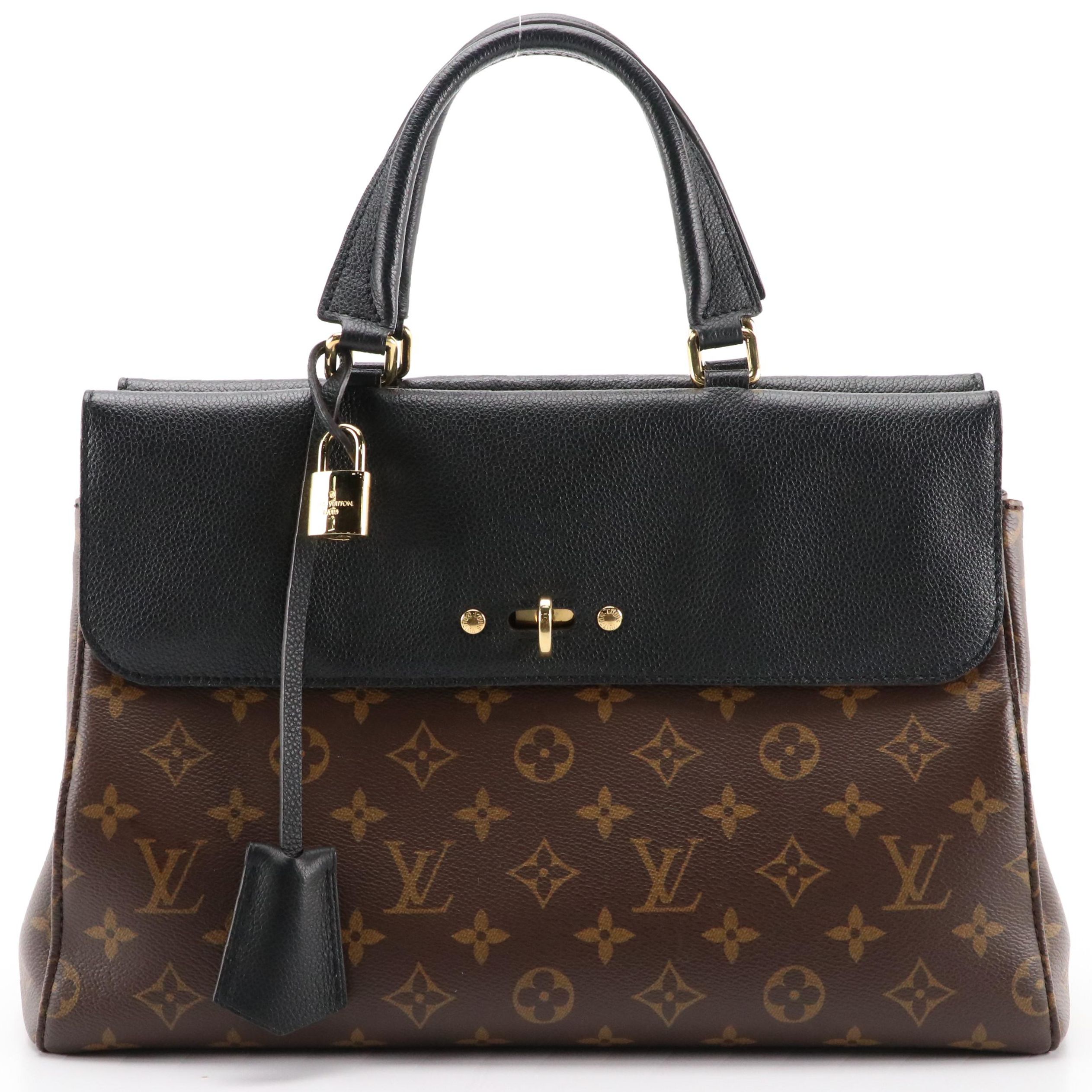 Louis Vuitton Venus Bag in Monogram Canvas and Black Leather