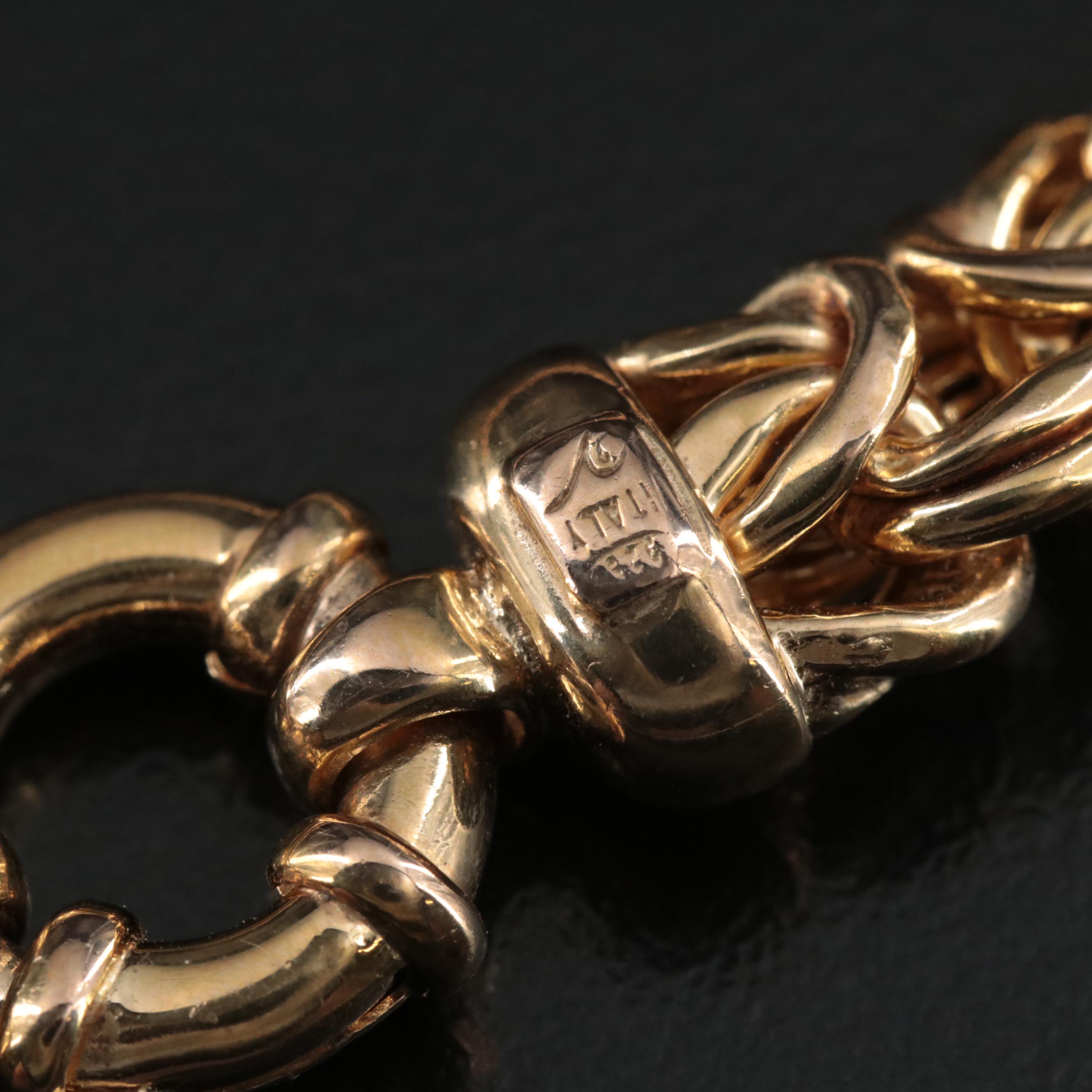 Italian Sterling Byzantine Chain Necklace