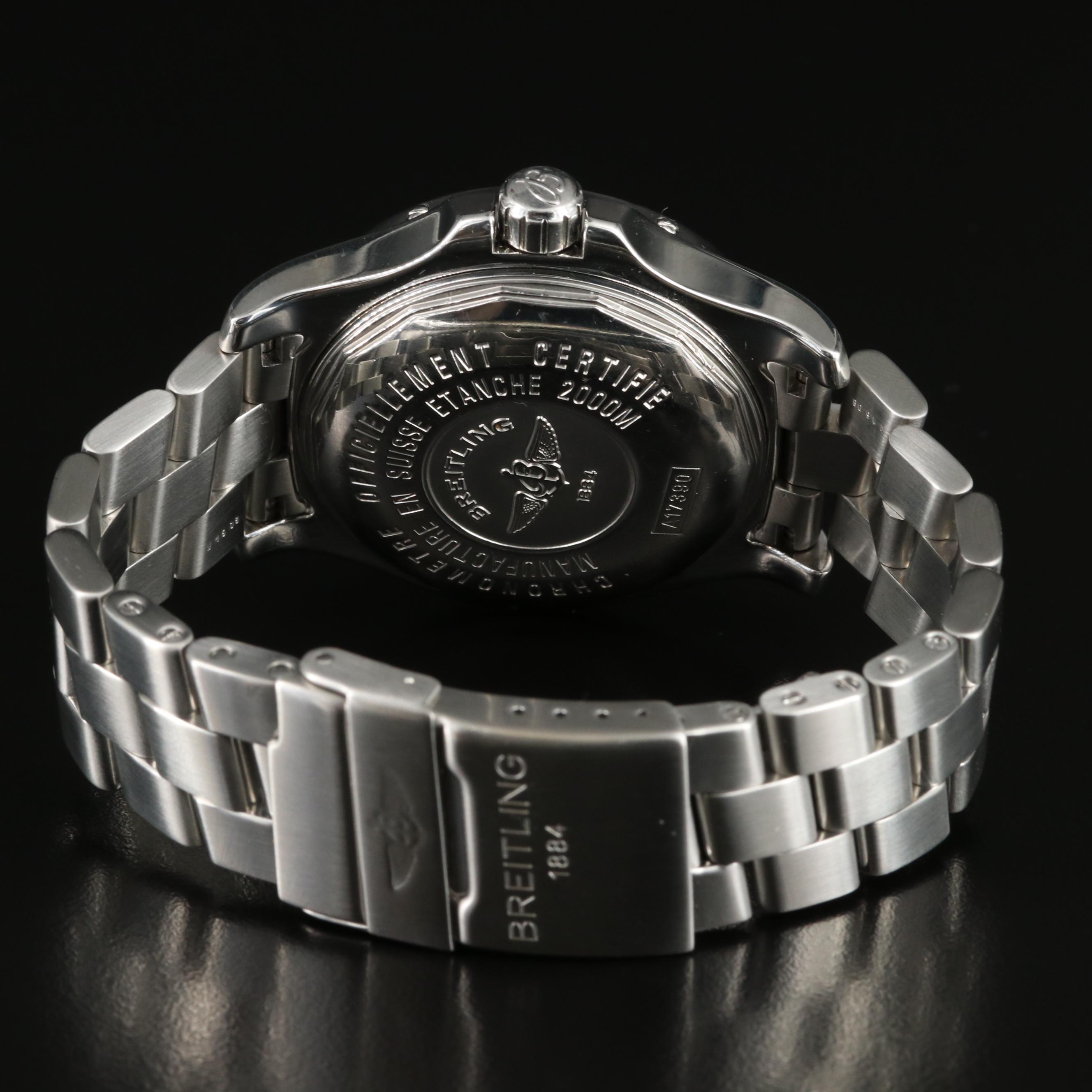 Breitling Superocean Steelfish X-Plus 44MM Black Steel Automatic Watch