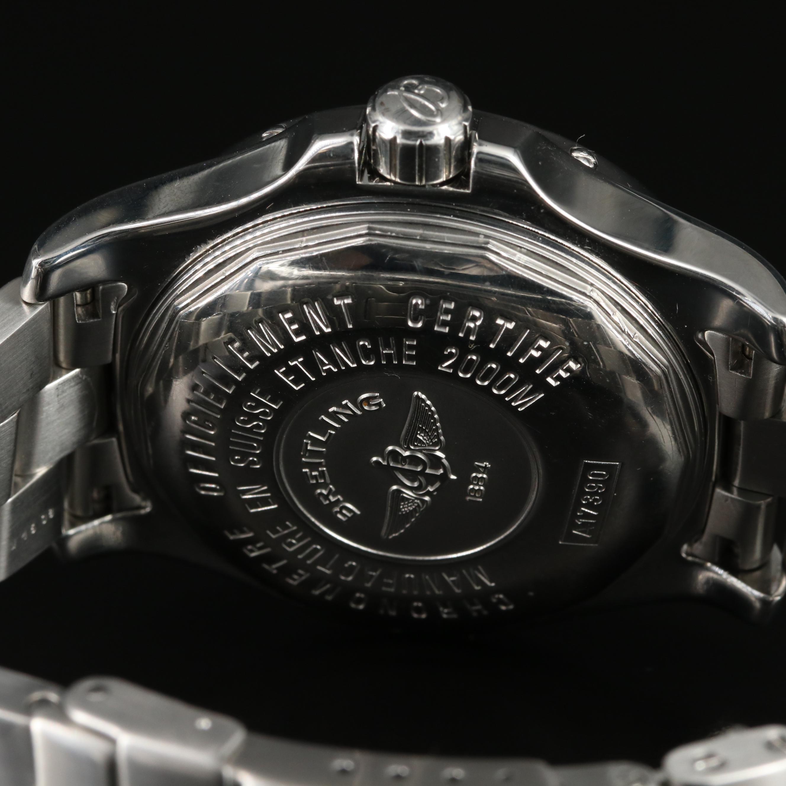 Breitling Superocean Steelfish X-Plus 44MM Black Steel Automatic Watch