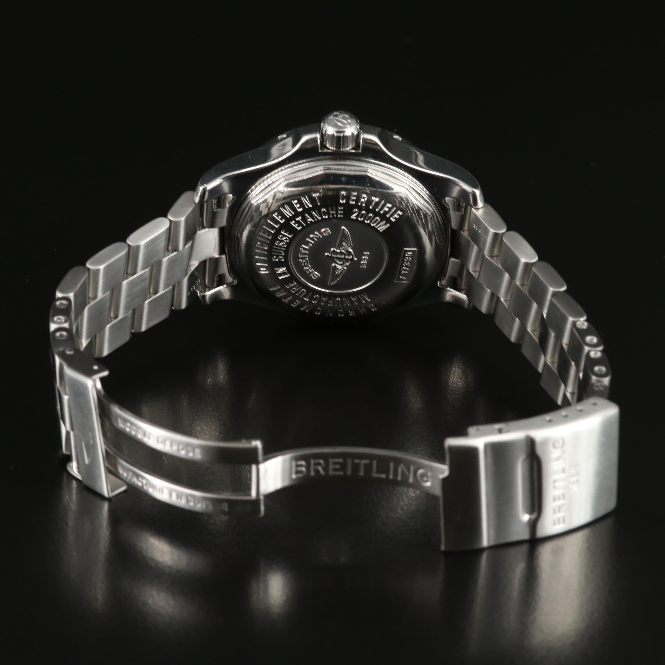 Breitling Superocean Steelfish X-Plus 44MM Black Steel Automatic Watch