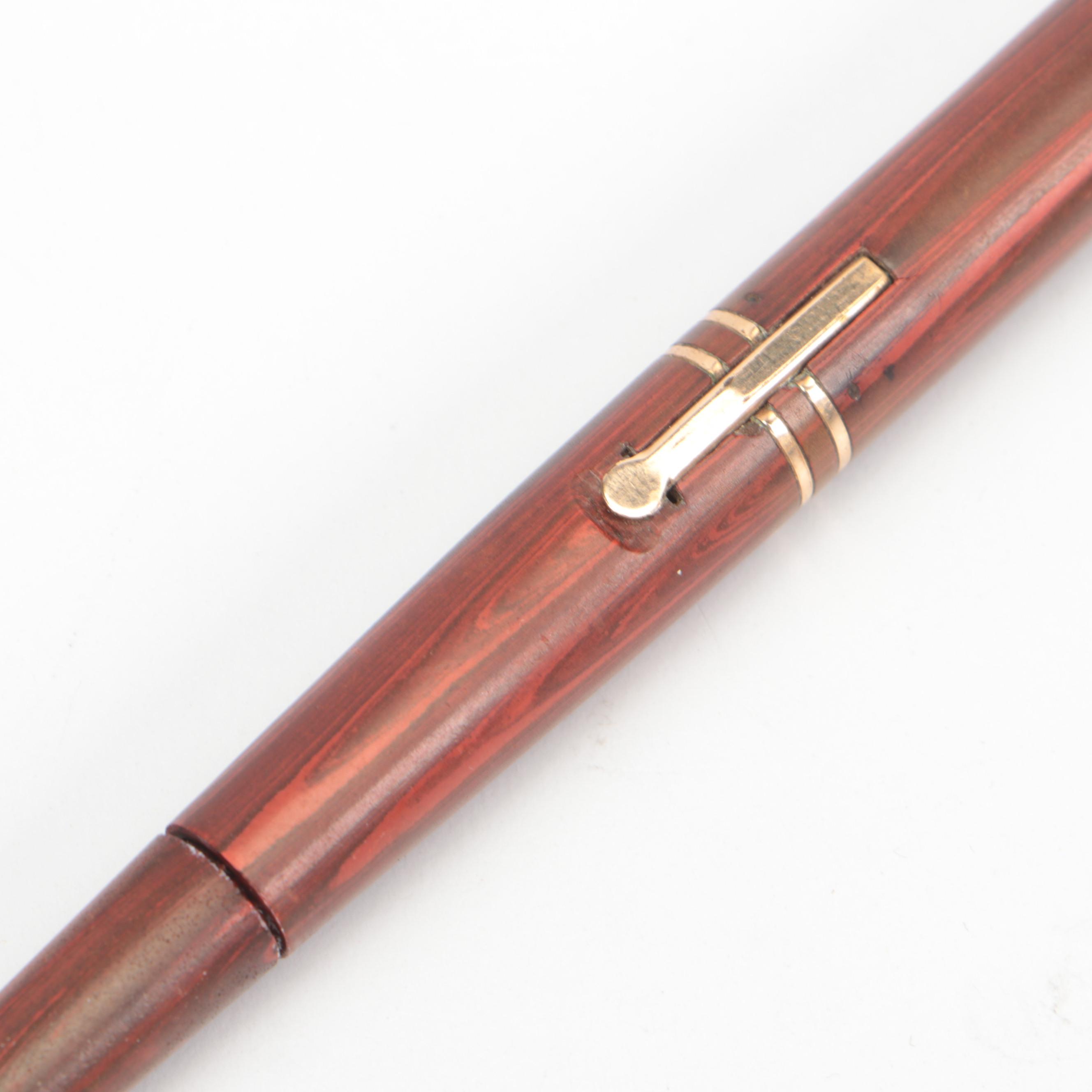 Wahl Bronze Elephant Desk Pen Set, Early 20th Century