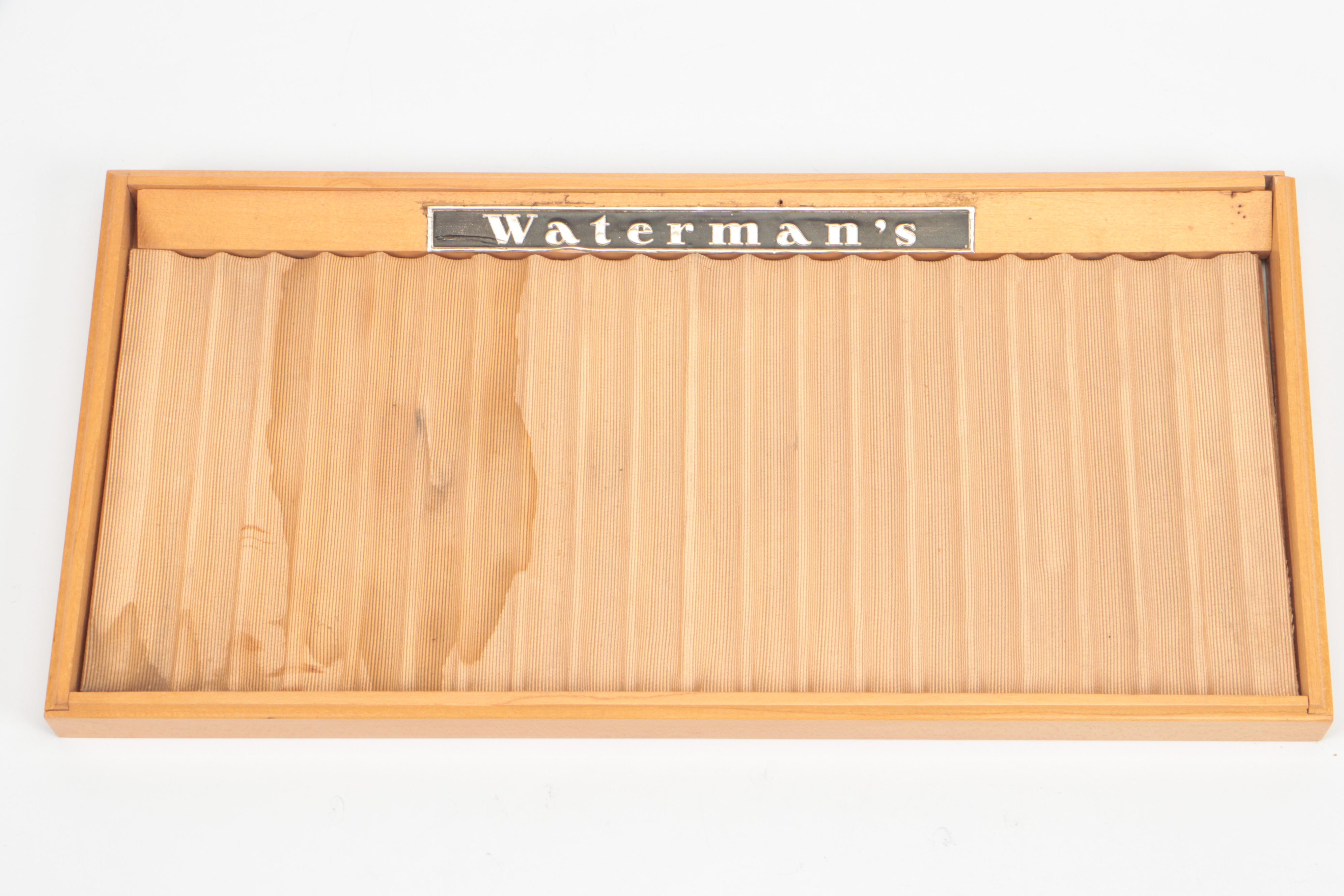Waterman's Pen Showcase Display, Early-Mid 20th Century