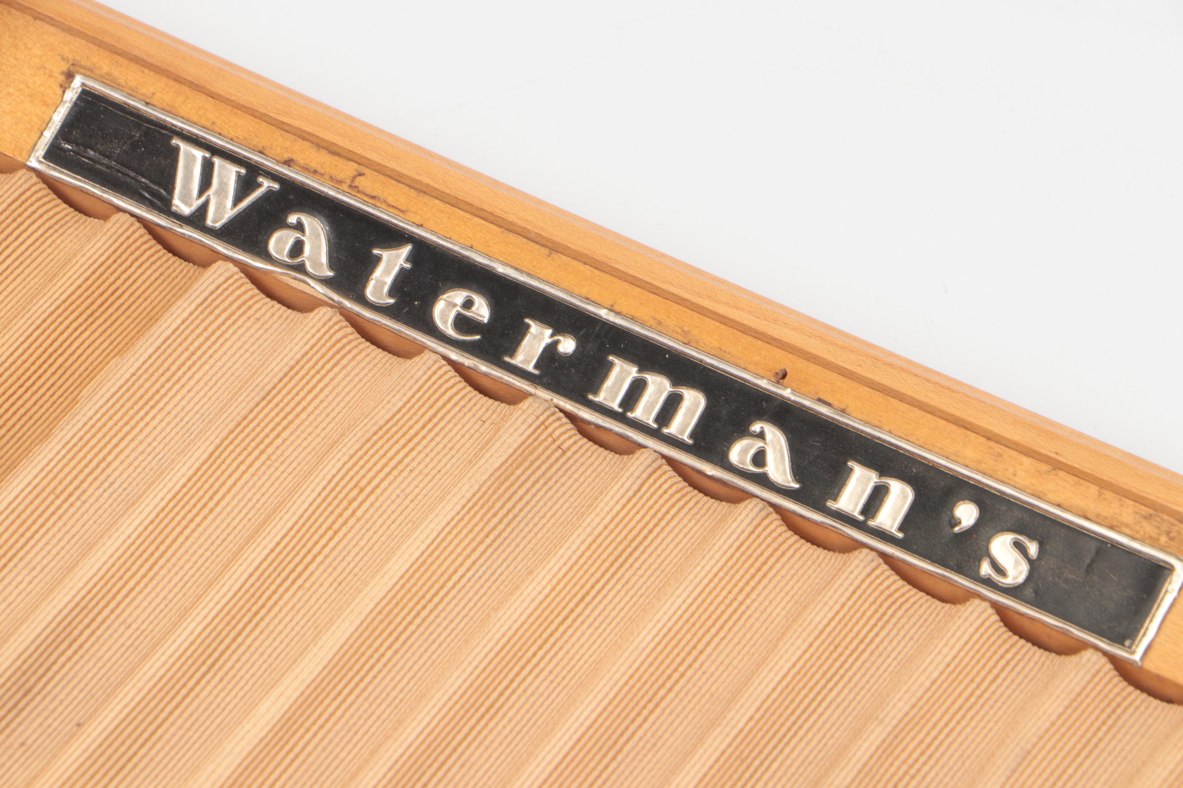 Waterman's Pen Showcase Display, Early-Mid 20th Century