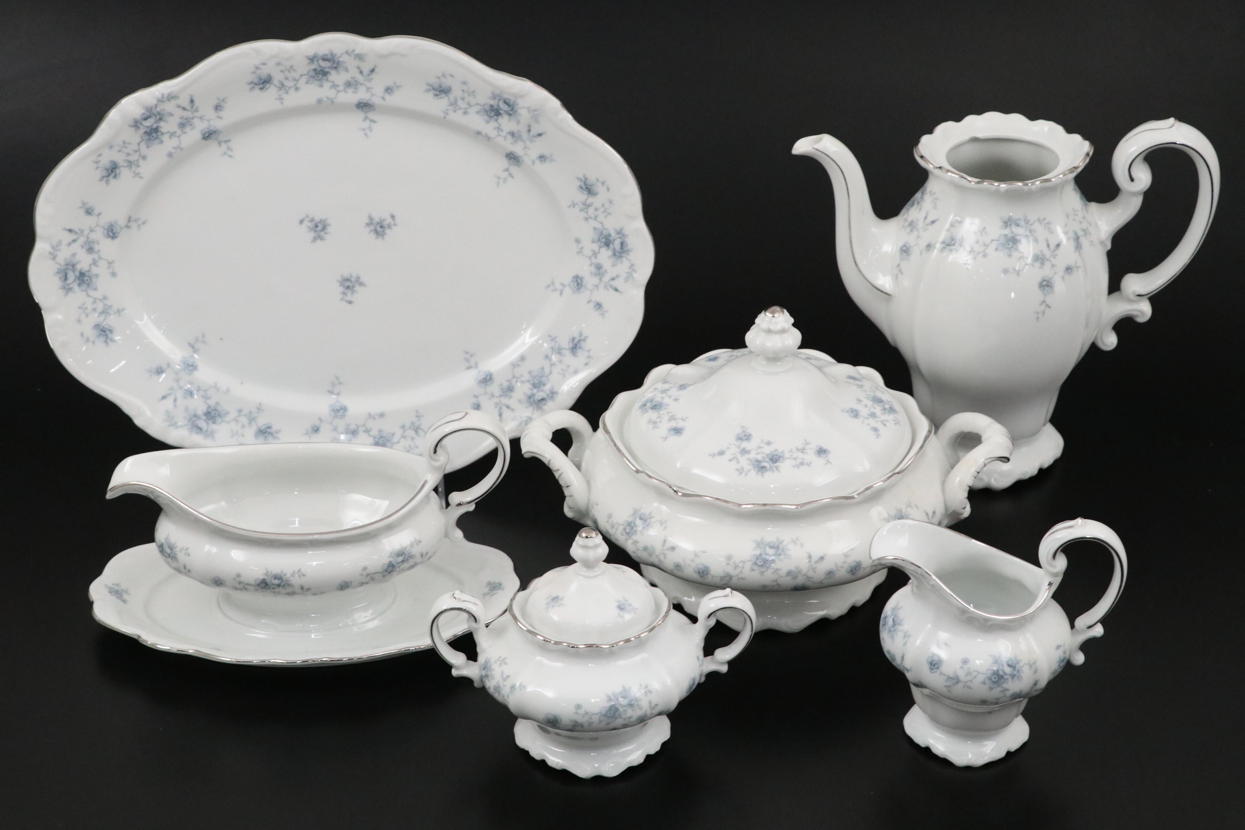 Johann Haviland "Blue Garland" Porcelain Dinnerware, 1974–1990