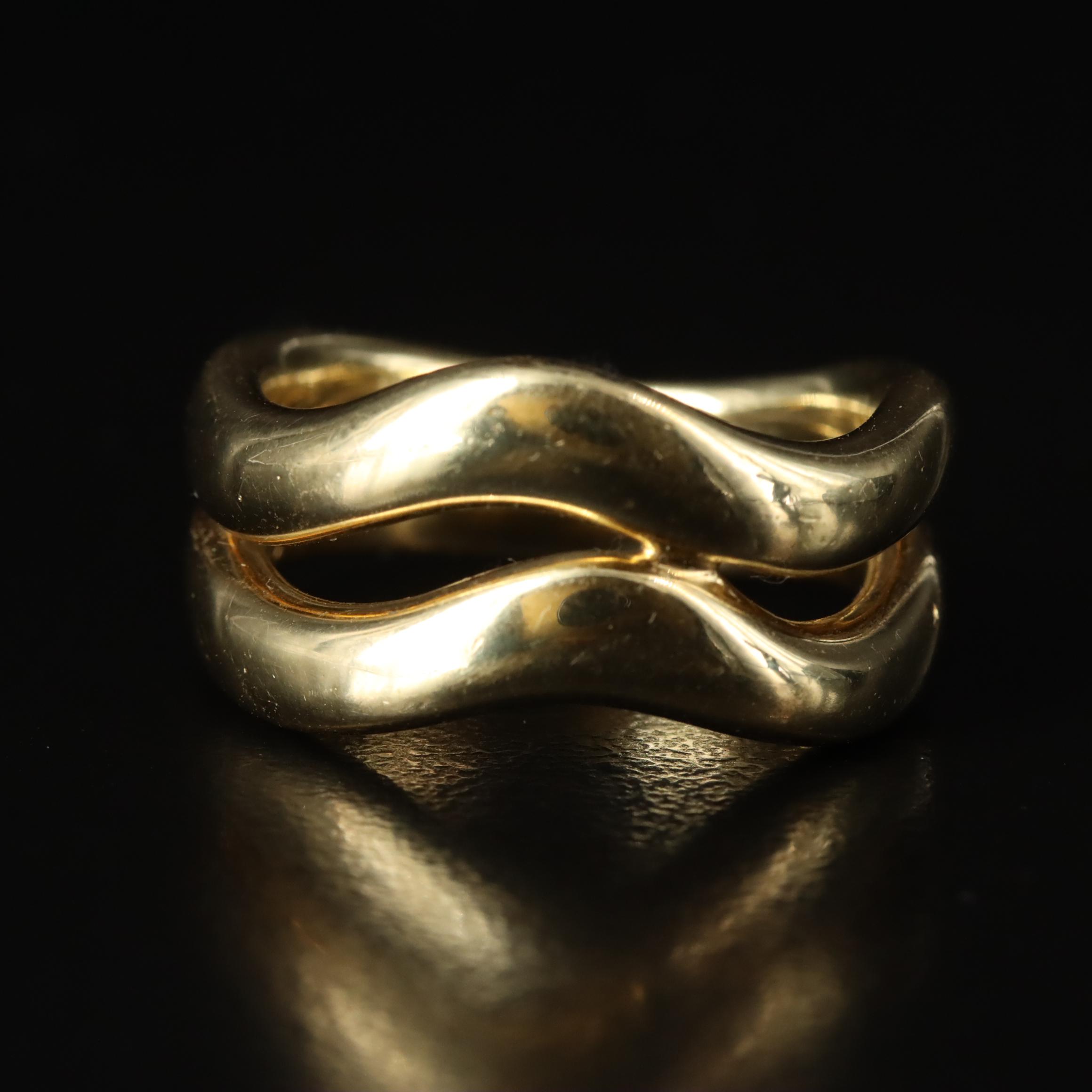 Robert Lee Morris 18K Wave Ring