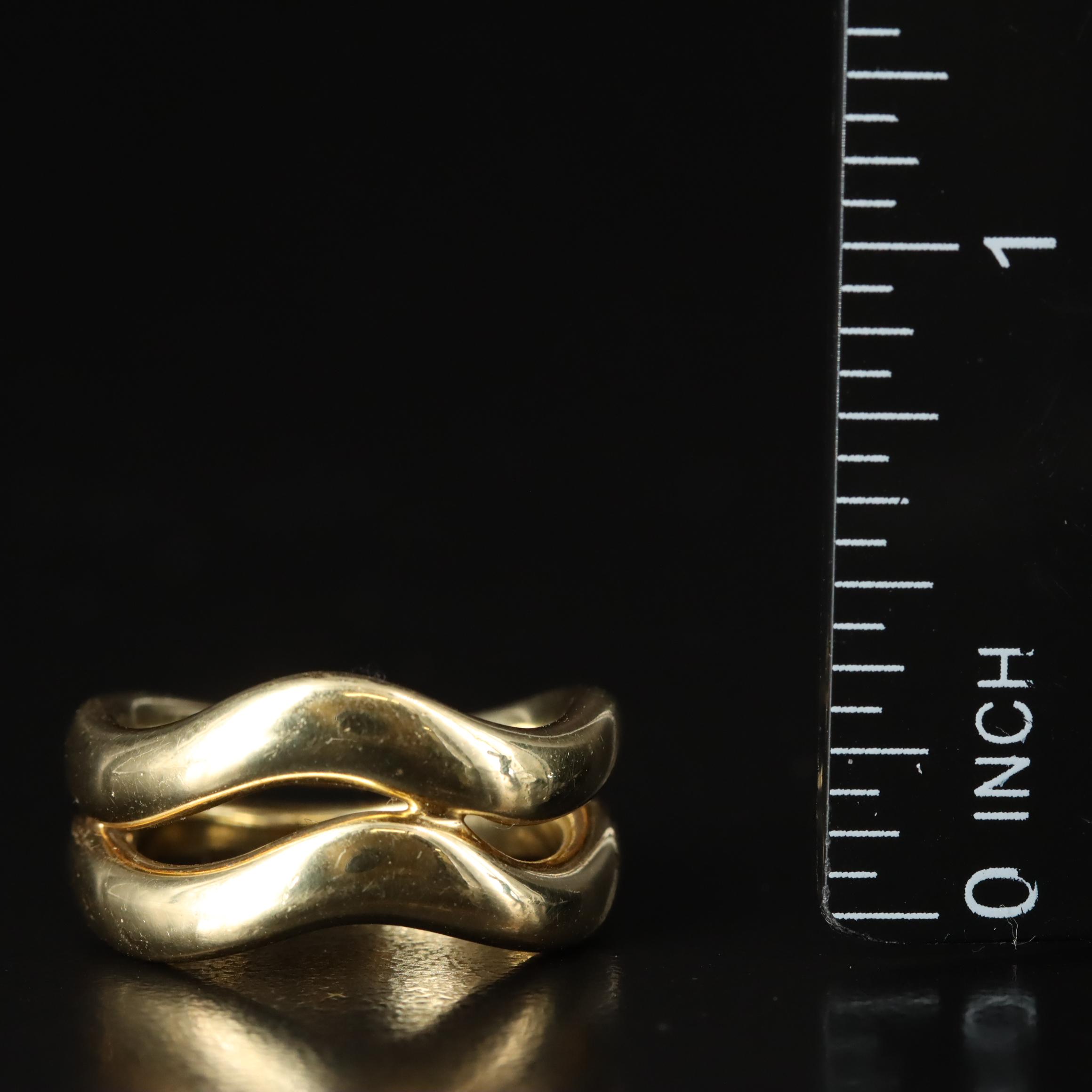 Robert Lee Morris 18K Wave Ring