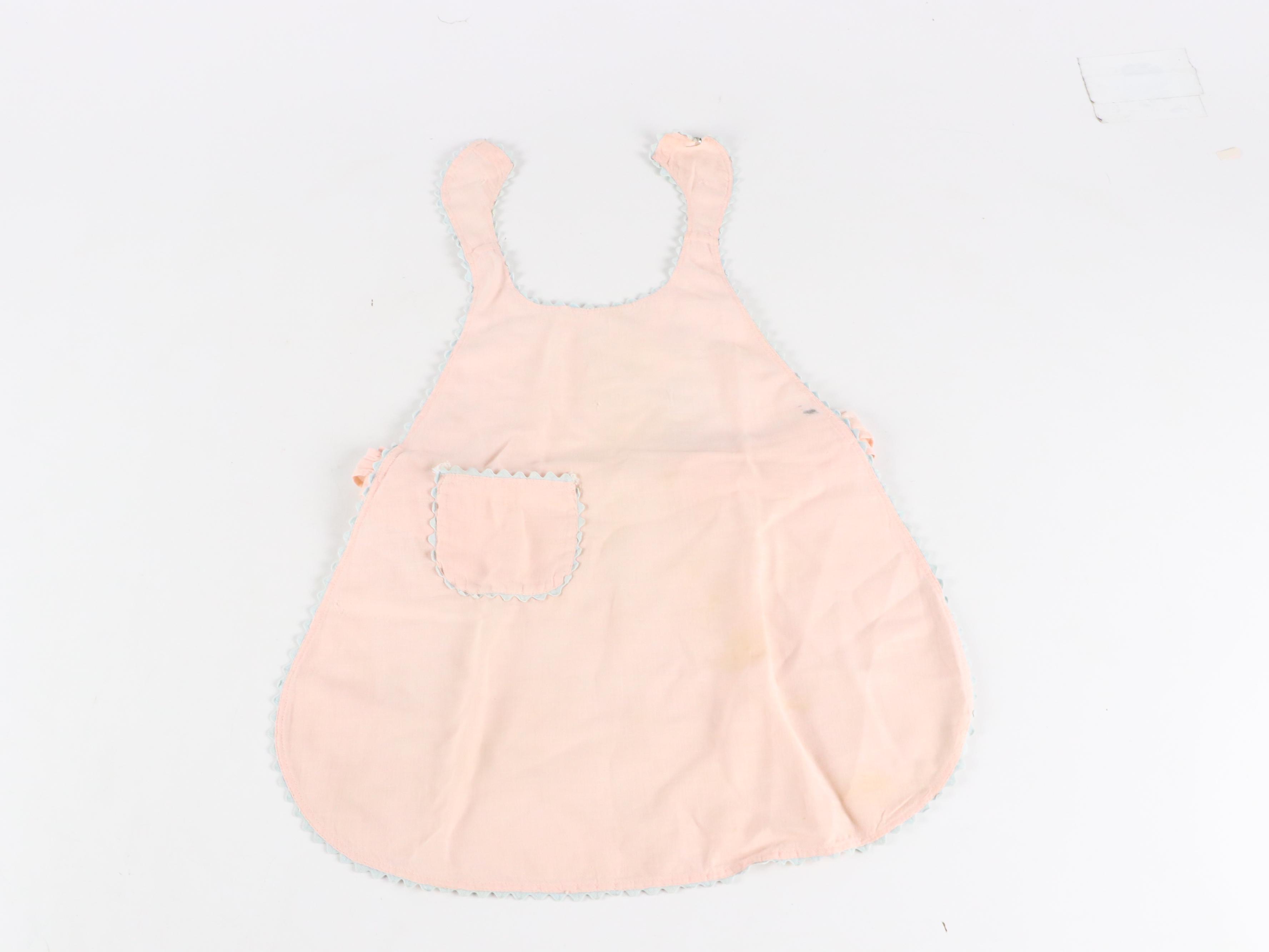 Finished Wood Doll Cradle and Trunk with Doll Clothes